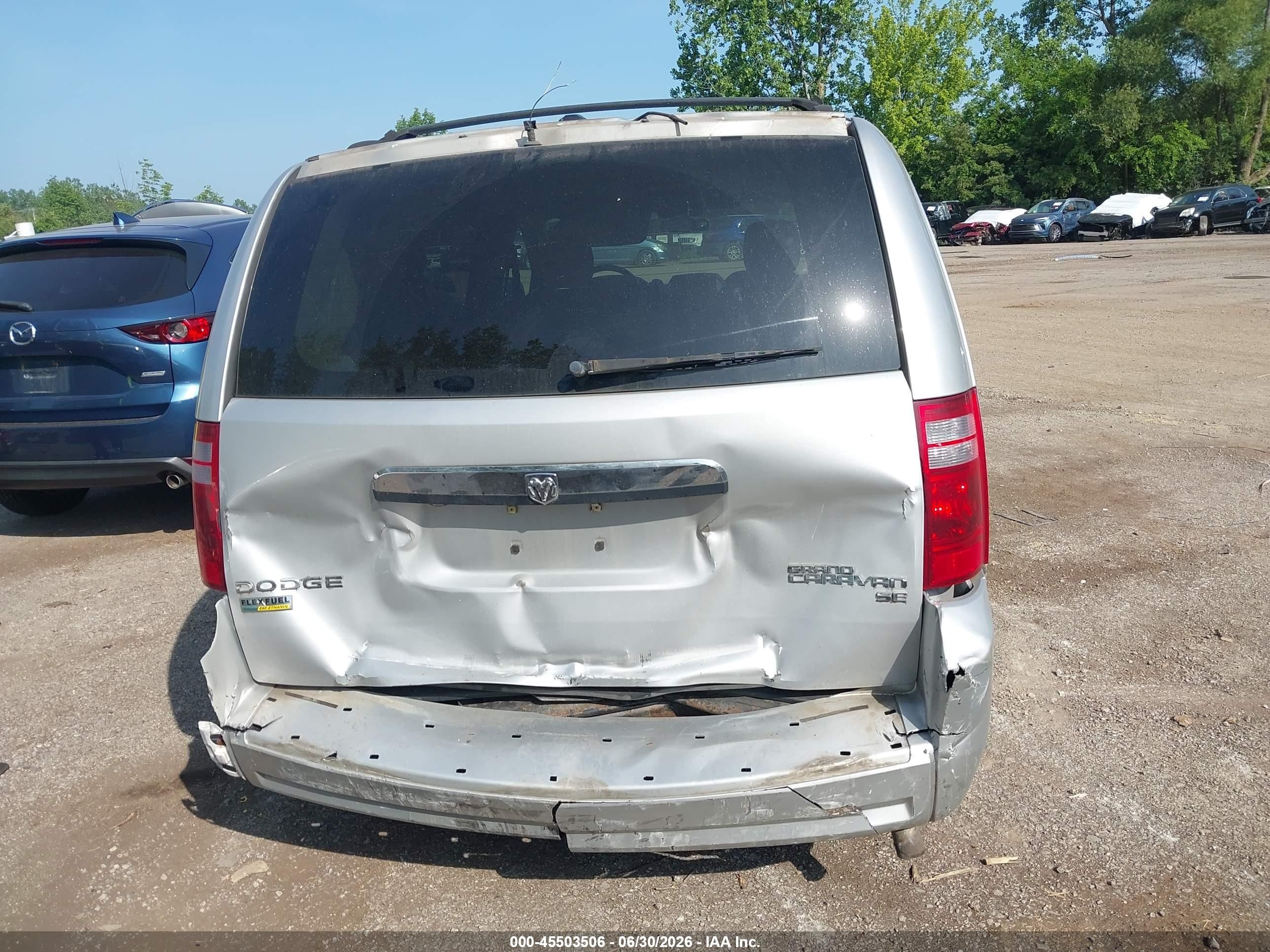 2009 Dodge Grand Caravan Se Silver vin: 2D8HN44E29R638515