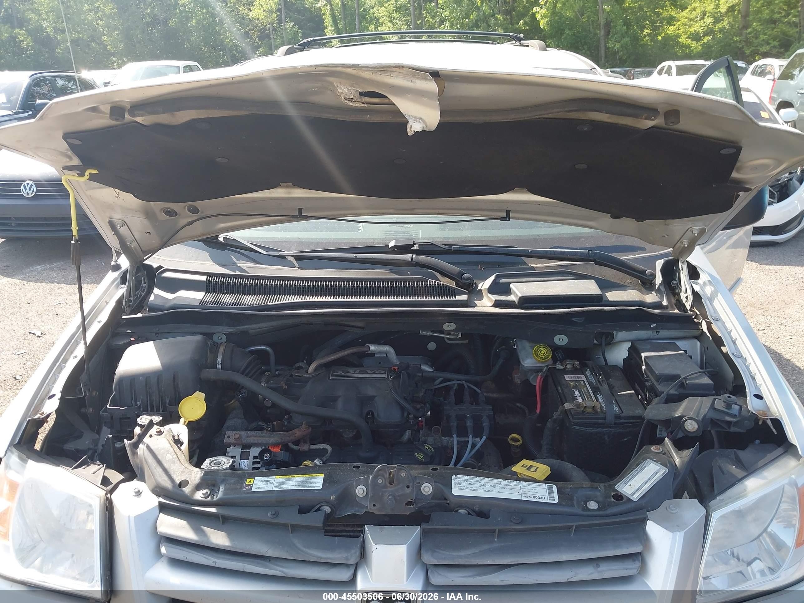 2009 Dodge Grand Caravan Se Silver vin: 2D8HN44E29R638515