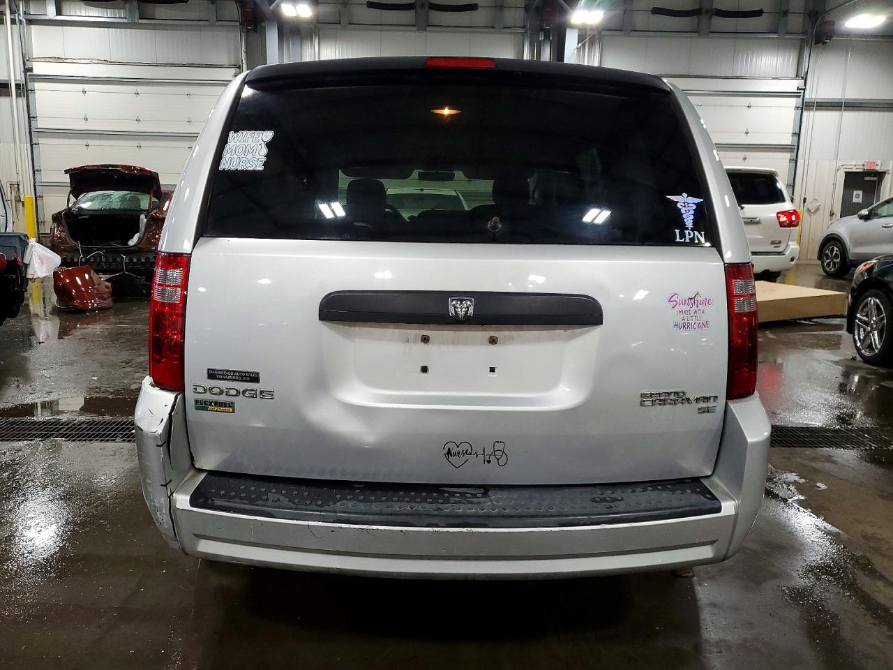2009 Dodge Grand Caravan Se Silver vin: 2D8HN44E39R585405