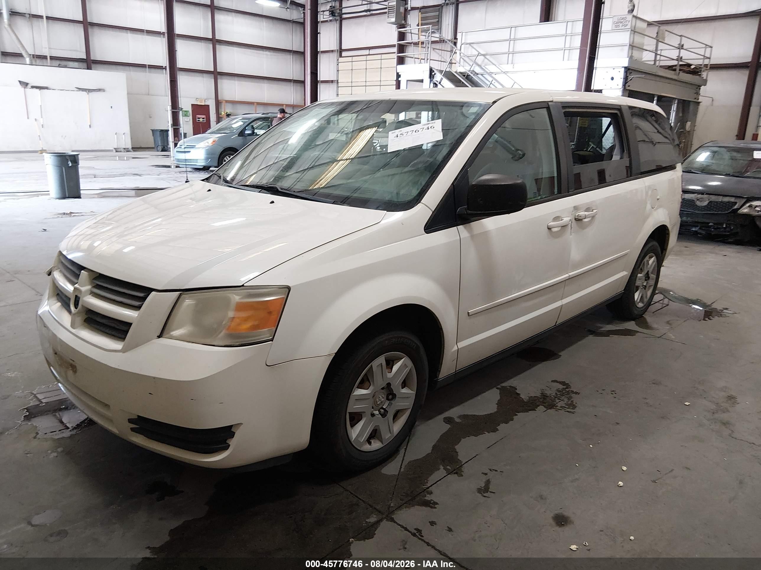 2009 Dodge Grand Caravan Se White vin: 2D8HN44E39R636580