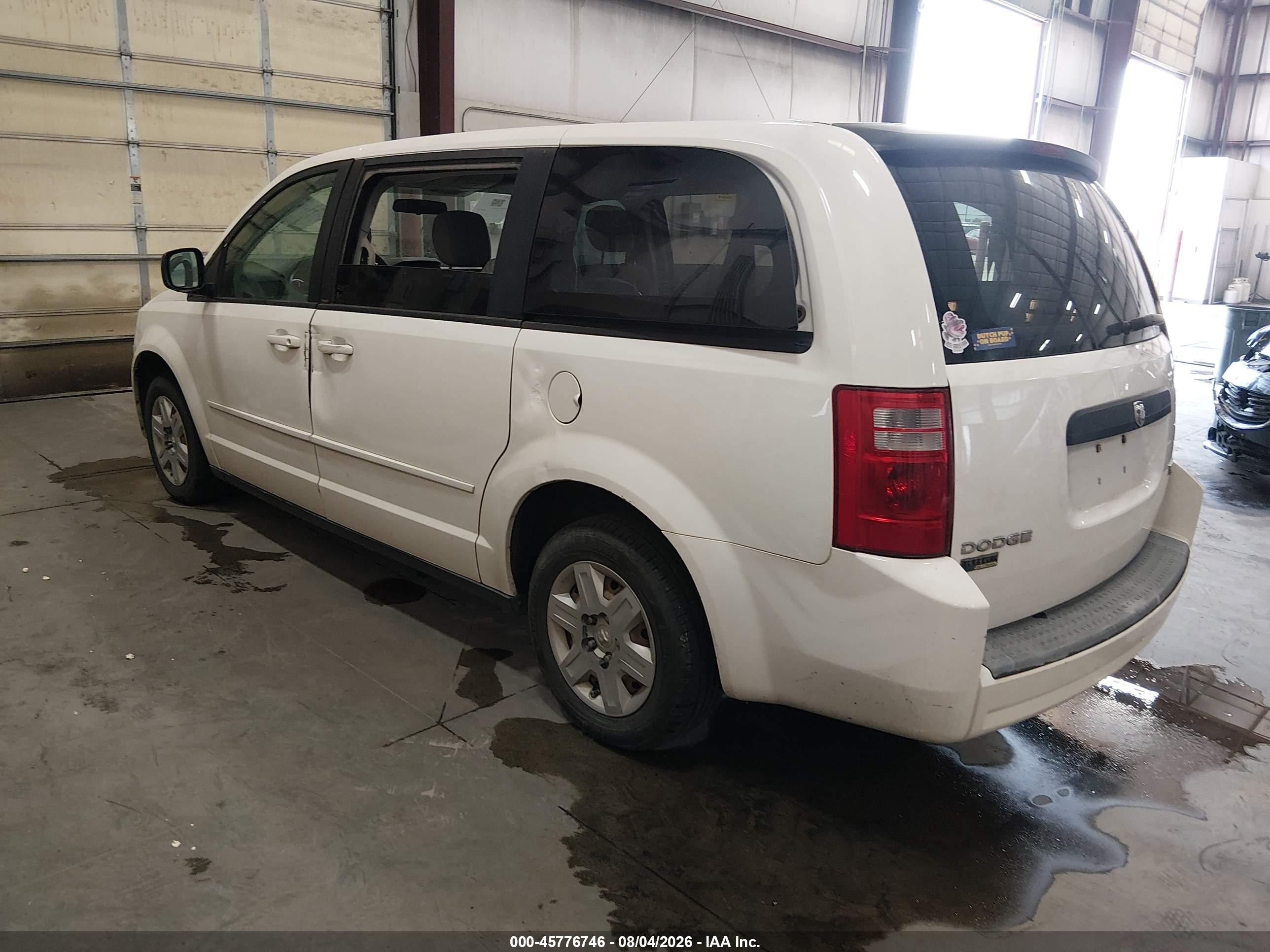 2009 Dodge Grand Caravan Se White vin: 2D8HN44E39R636580