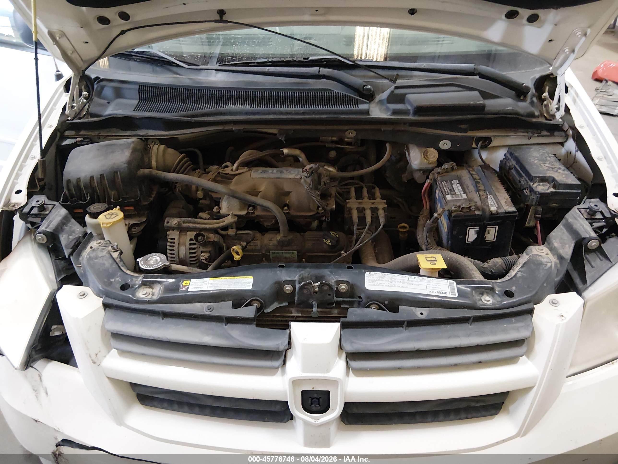 2009 Dodge Grand Caravan Se White vin: 2D8HN44E39R636580
