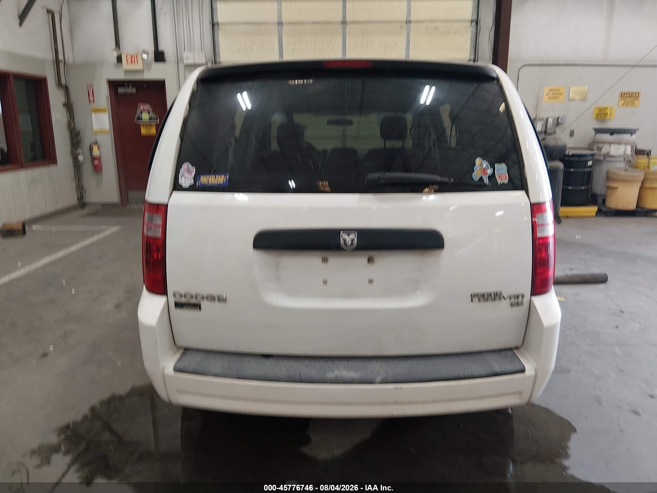 2009 Dodge Grand Caravan Se White vin: 2D8HN44E39R636580
