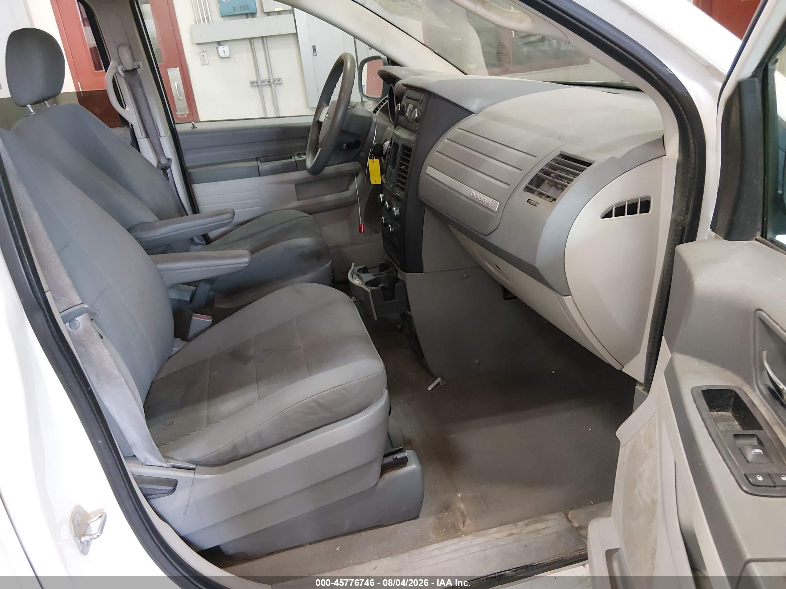 2009 Dodge Grand Caravan Se White vin: 2D8HN44E39R636580