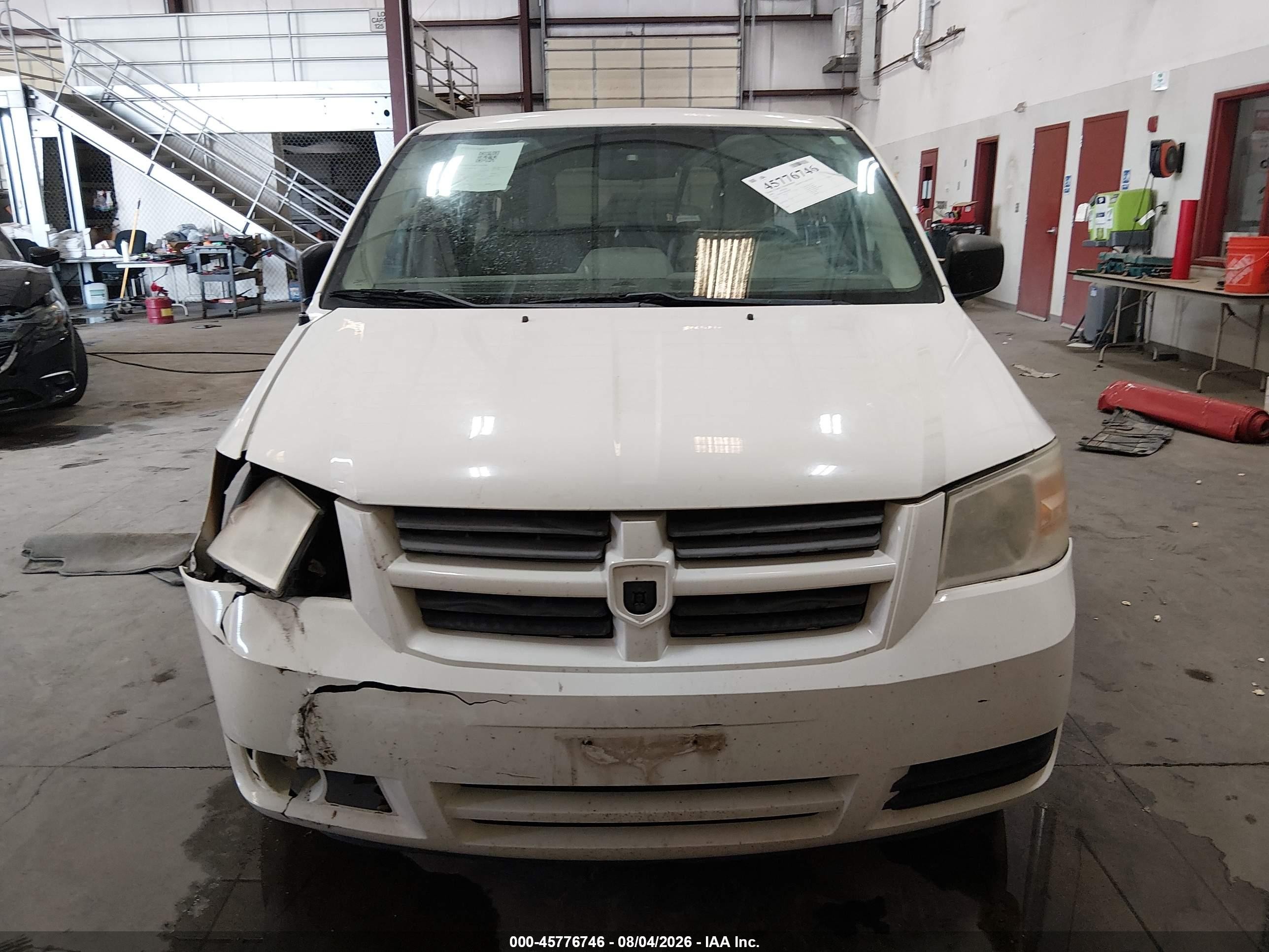 2009 Dodge Grand Caravan Se White vin: 2D8HN44E39R636580