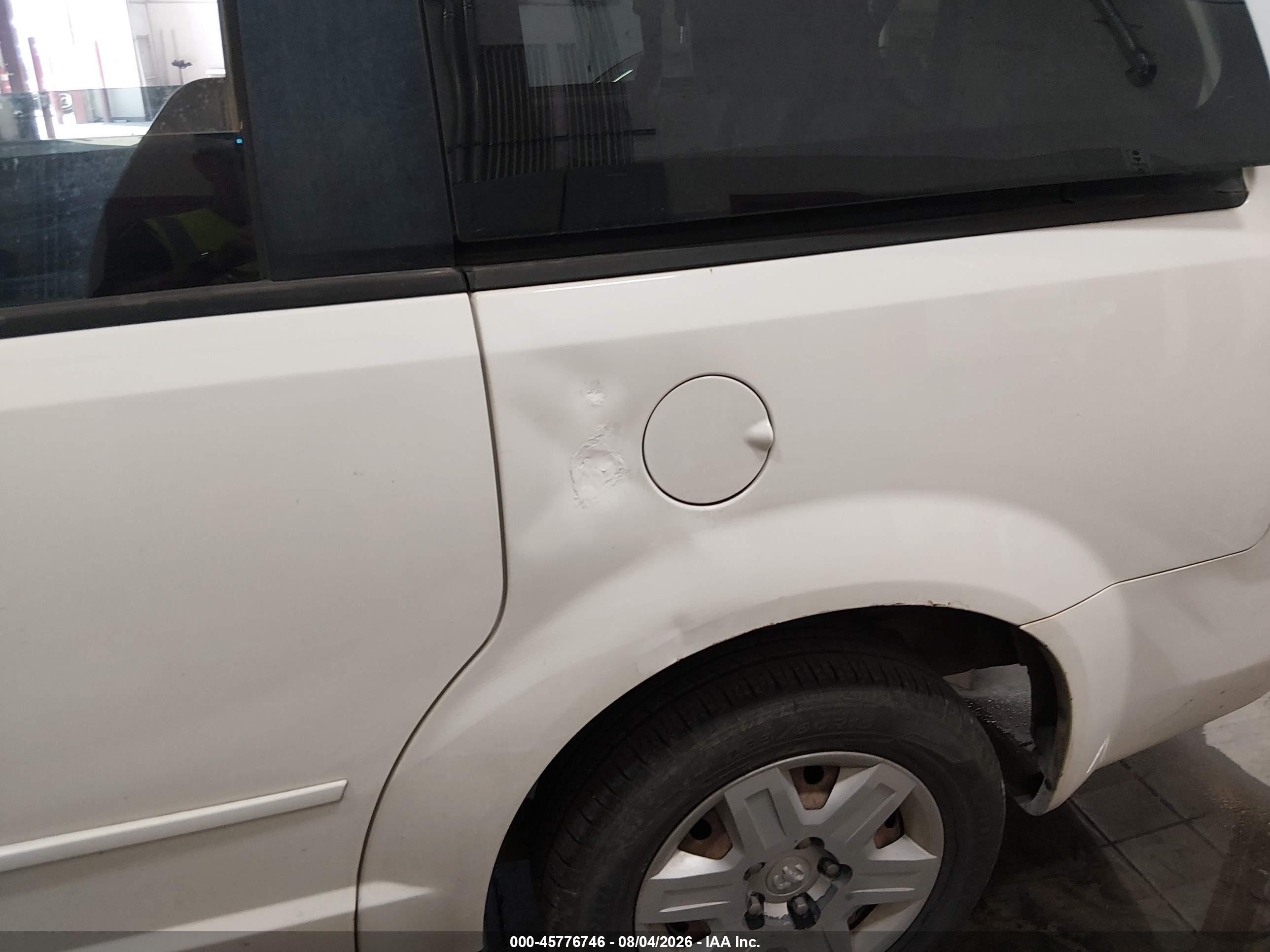 2009 Dodge Grand Caravan Se White vin: 2D8HN44E39R636580