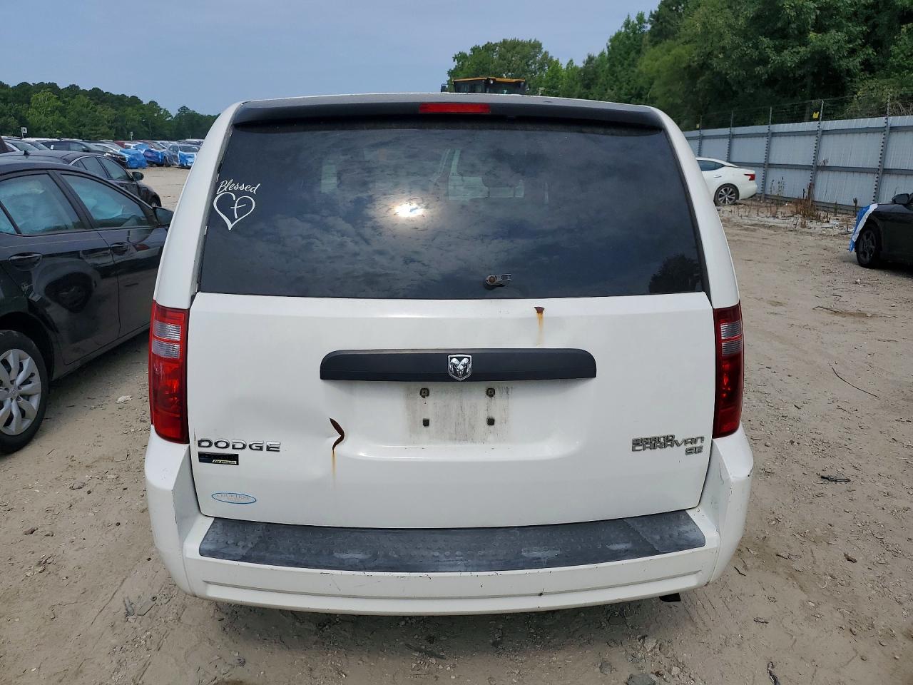 2009 Dodge Grand Caravan Se White vin: 2D8HN44E39R693264