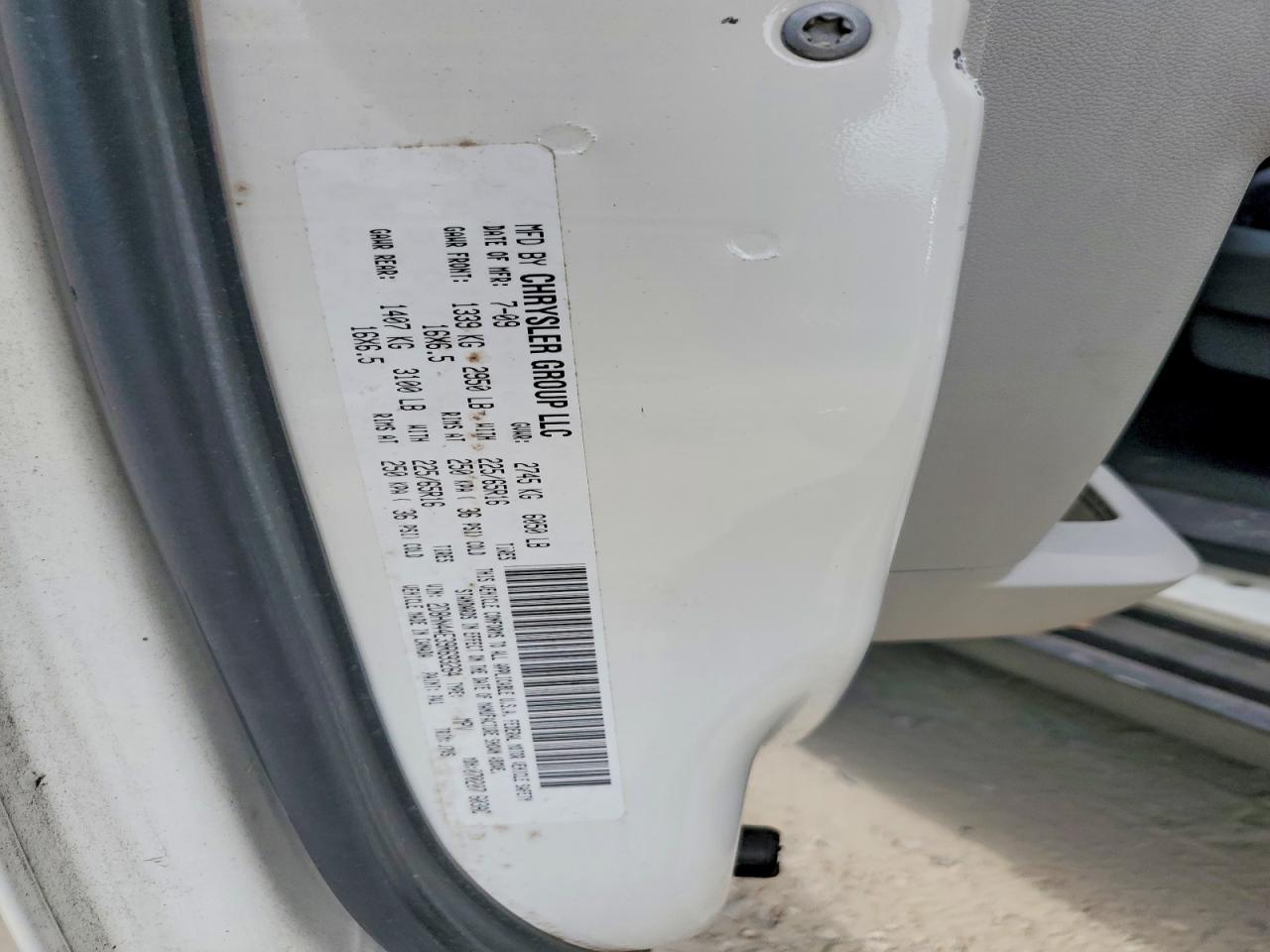 2009 Dodge Grand Caravan Se White vin: 2D8HN44E39R693264