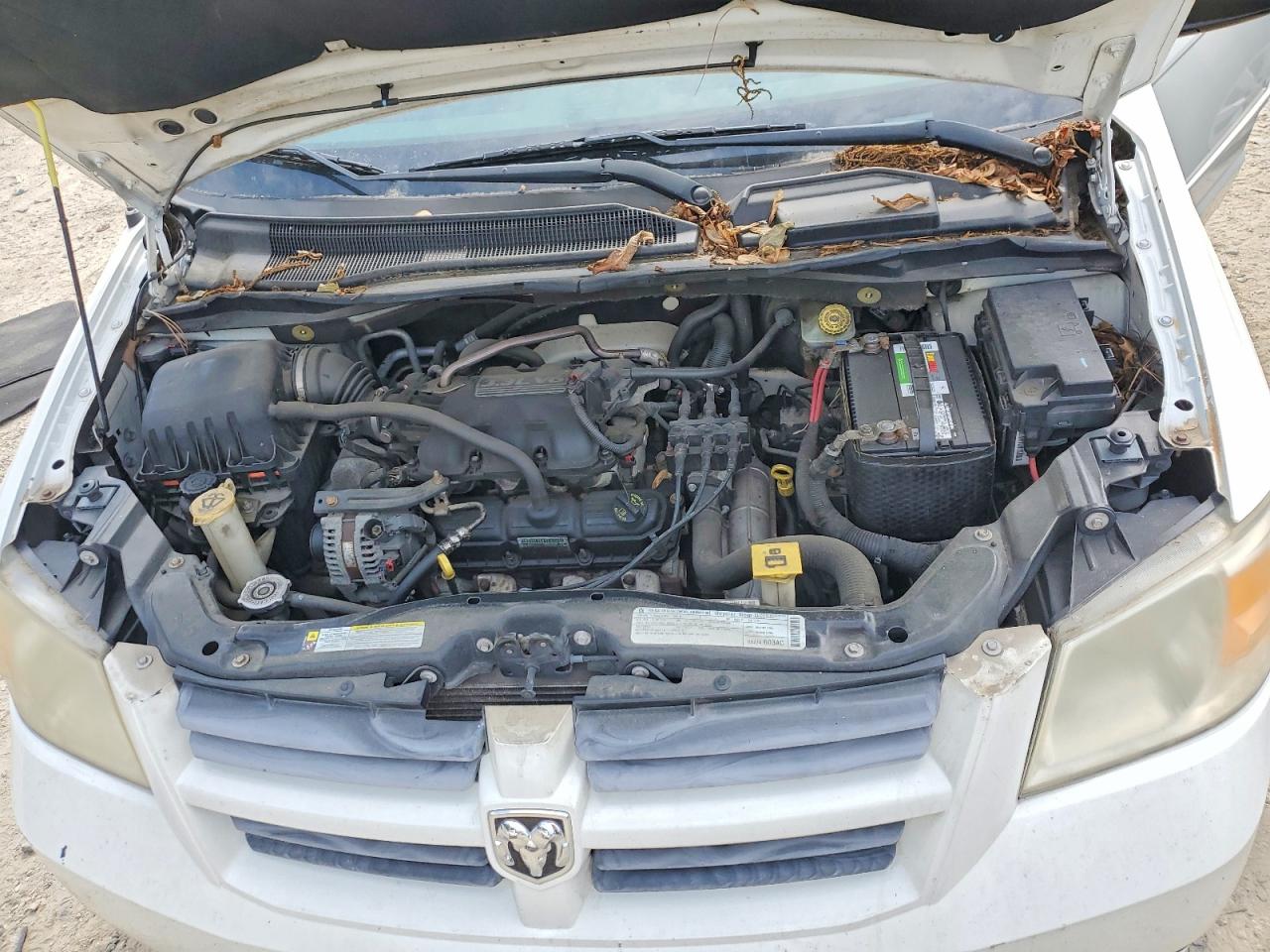 2009 Dodge Grand Caravan Se White vin: 2D8HN44E39R693264