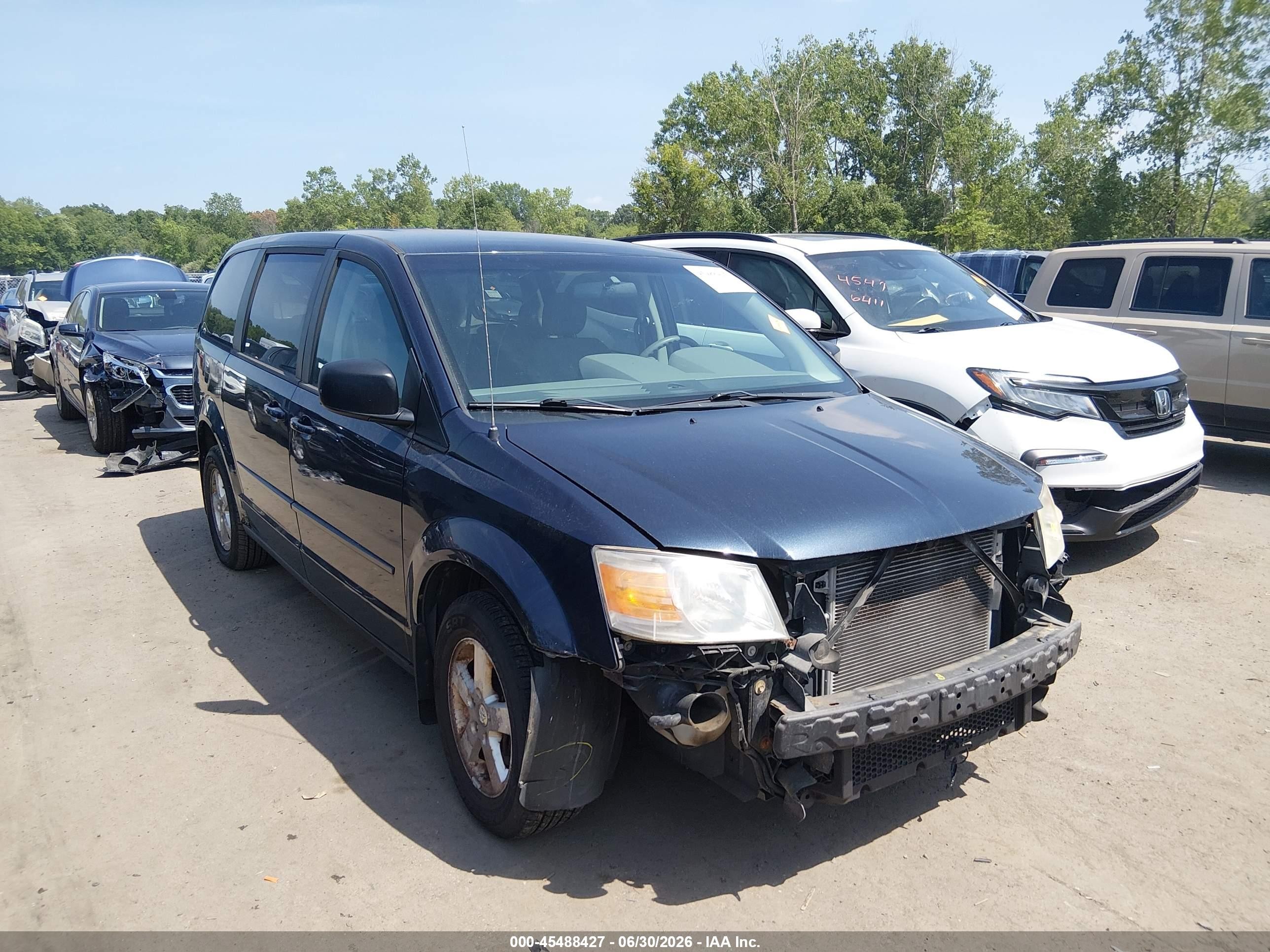 2009 Dodge Grand Caravan Se Dark Blue vin: 2D8HN44E49R532339