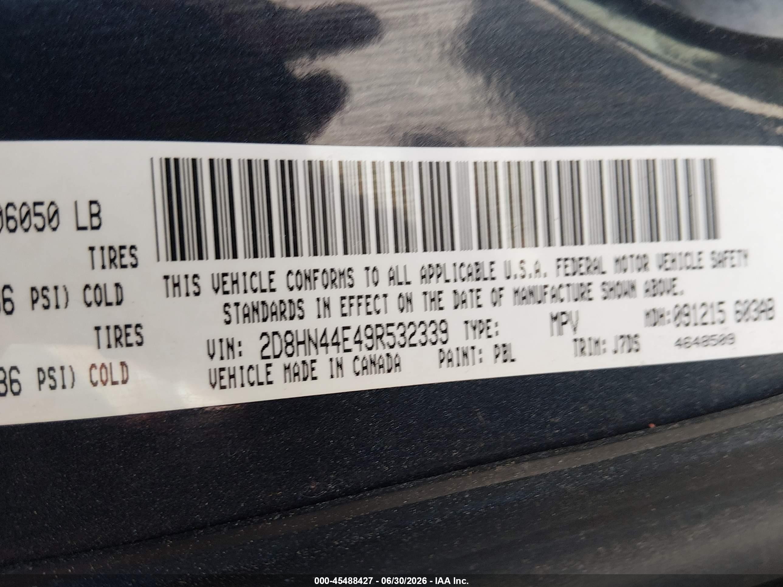 2009 Dodge Grand Caravan Se Dark Blue vin: 2D8HN44E49R532339