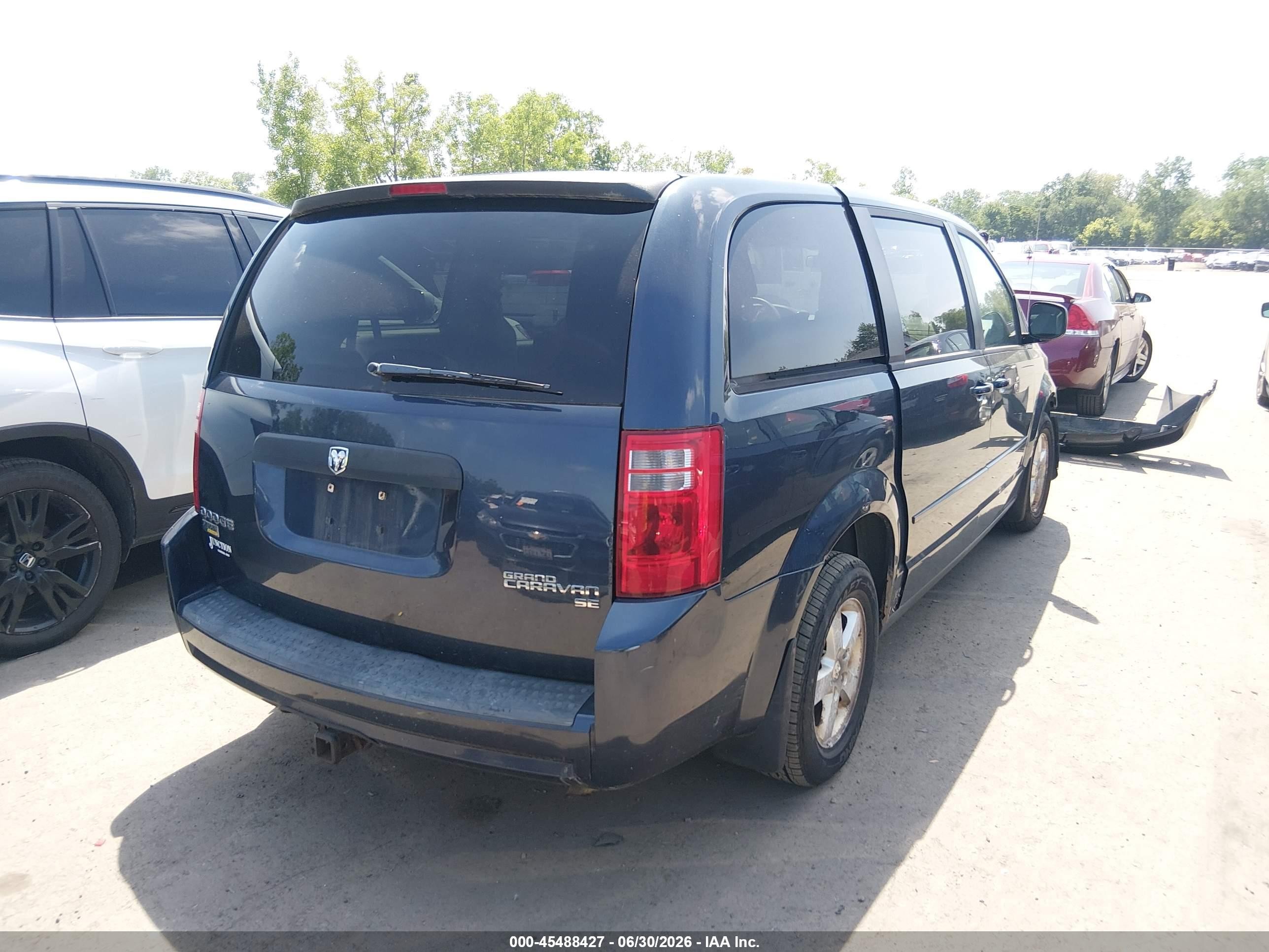 2009 Dodge Grand Caravan Se Dark Blue vin: 2D8HN44E49R532339