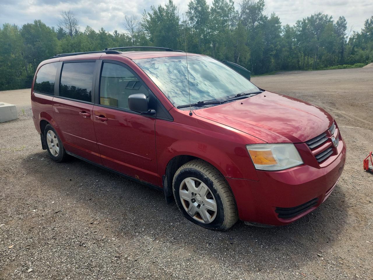 2009 Dodge Grand Caravan Se Red vin: 2D8HN44E49R551036