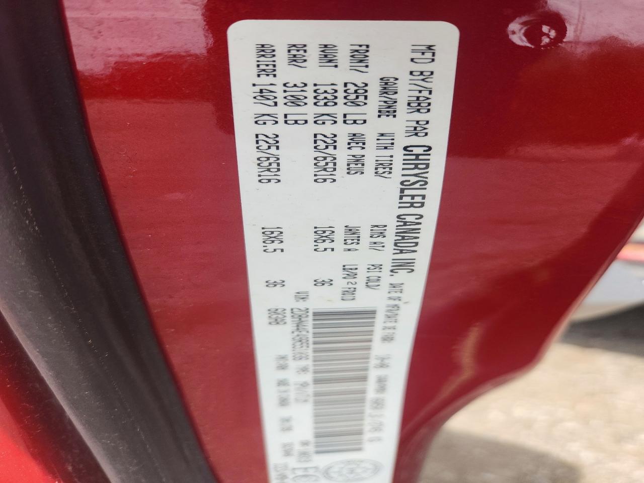 2009 Dodge Grand Caravan Se Red vin: 2D8HN44E49R551036