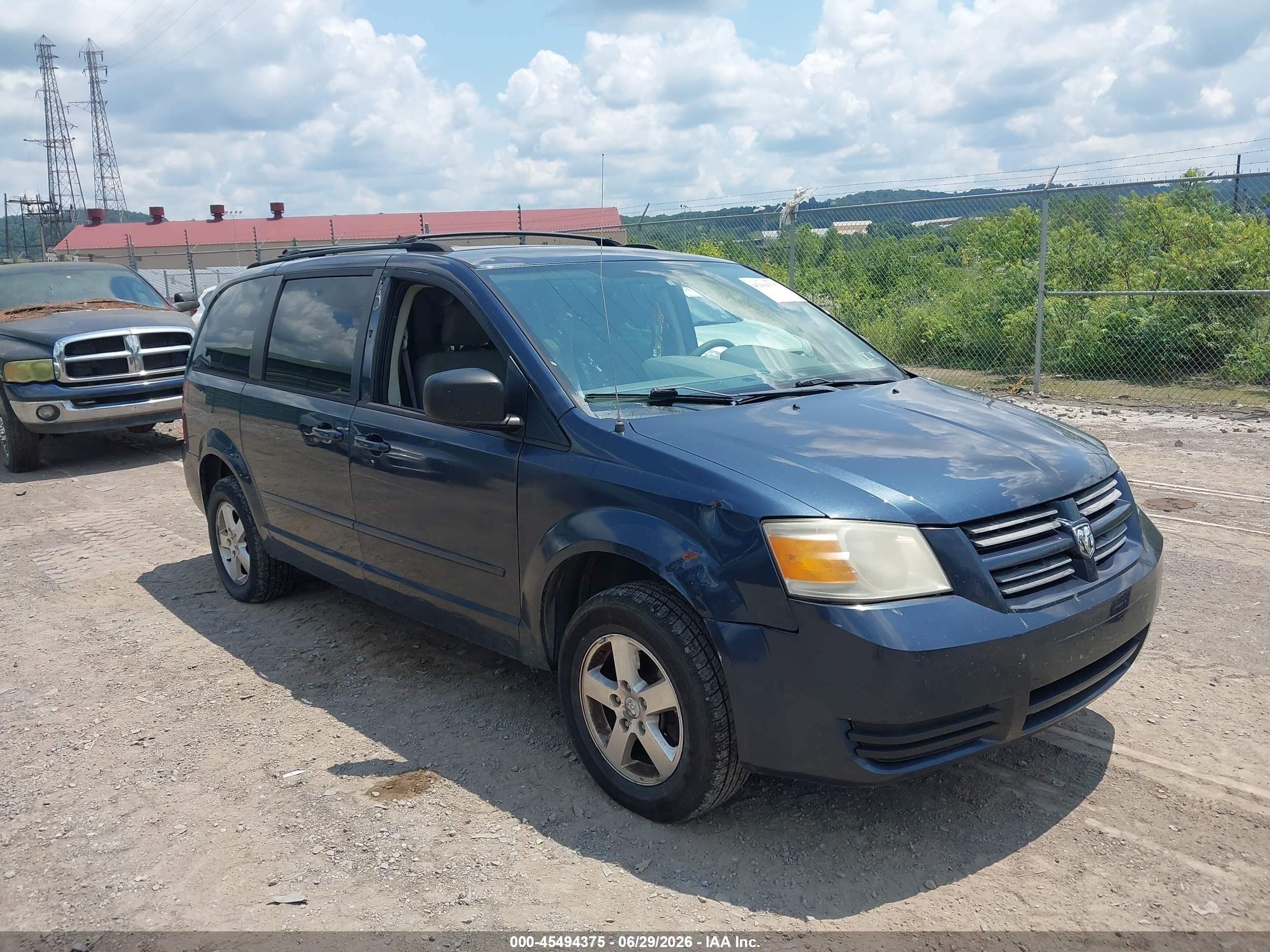 2009 Dodge Grand Caravan Se Blue vin: 2D8HN44E49R576597