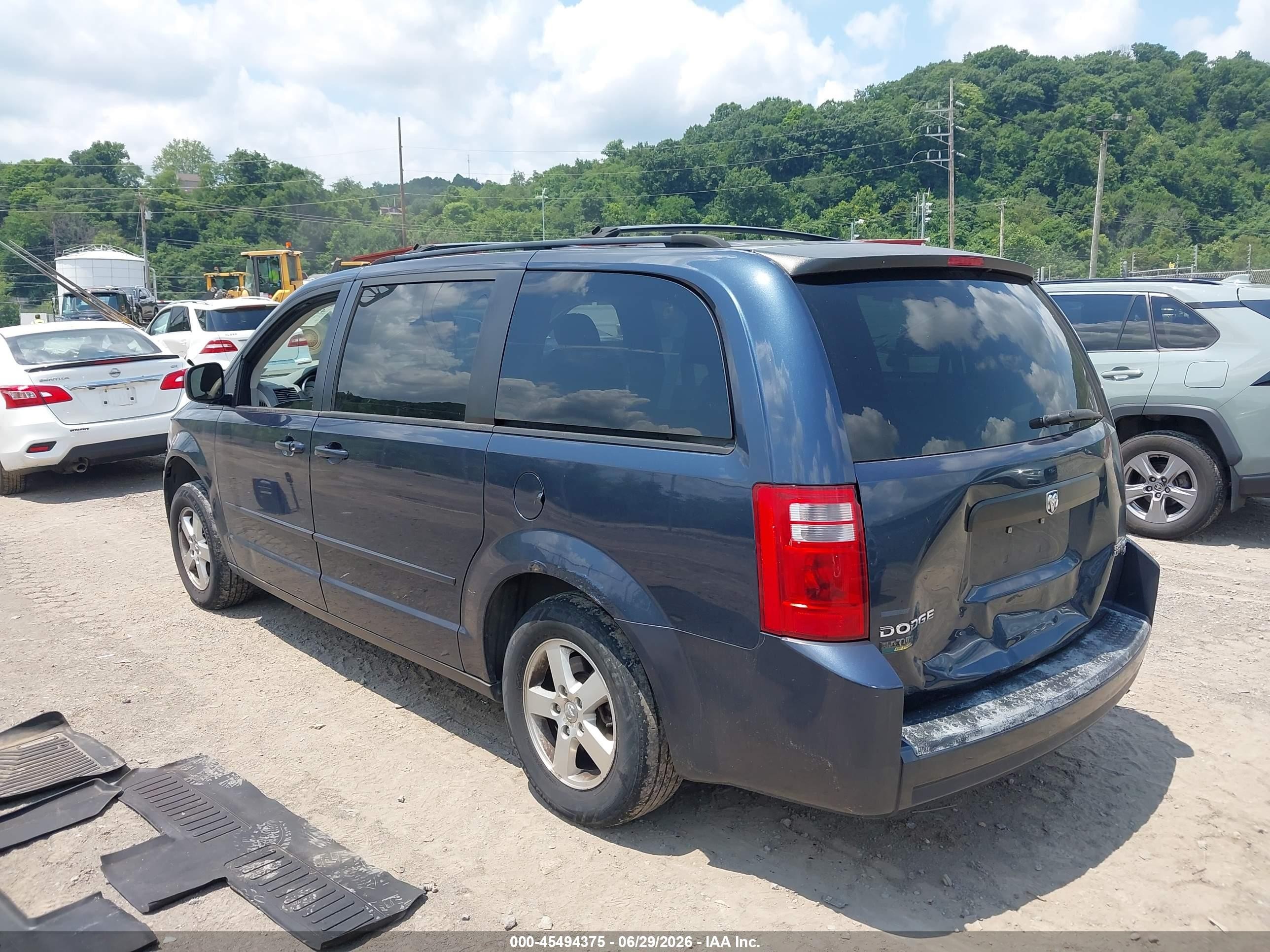 2009 Dodge Grand Caravan Se Blue vin: 2D8HN44E49R576597