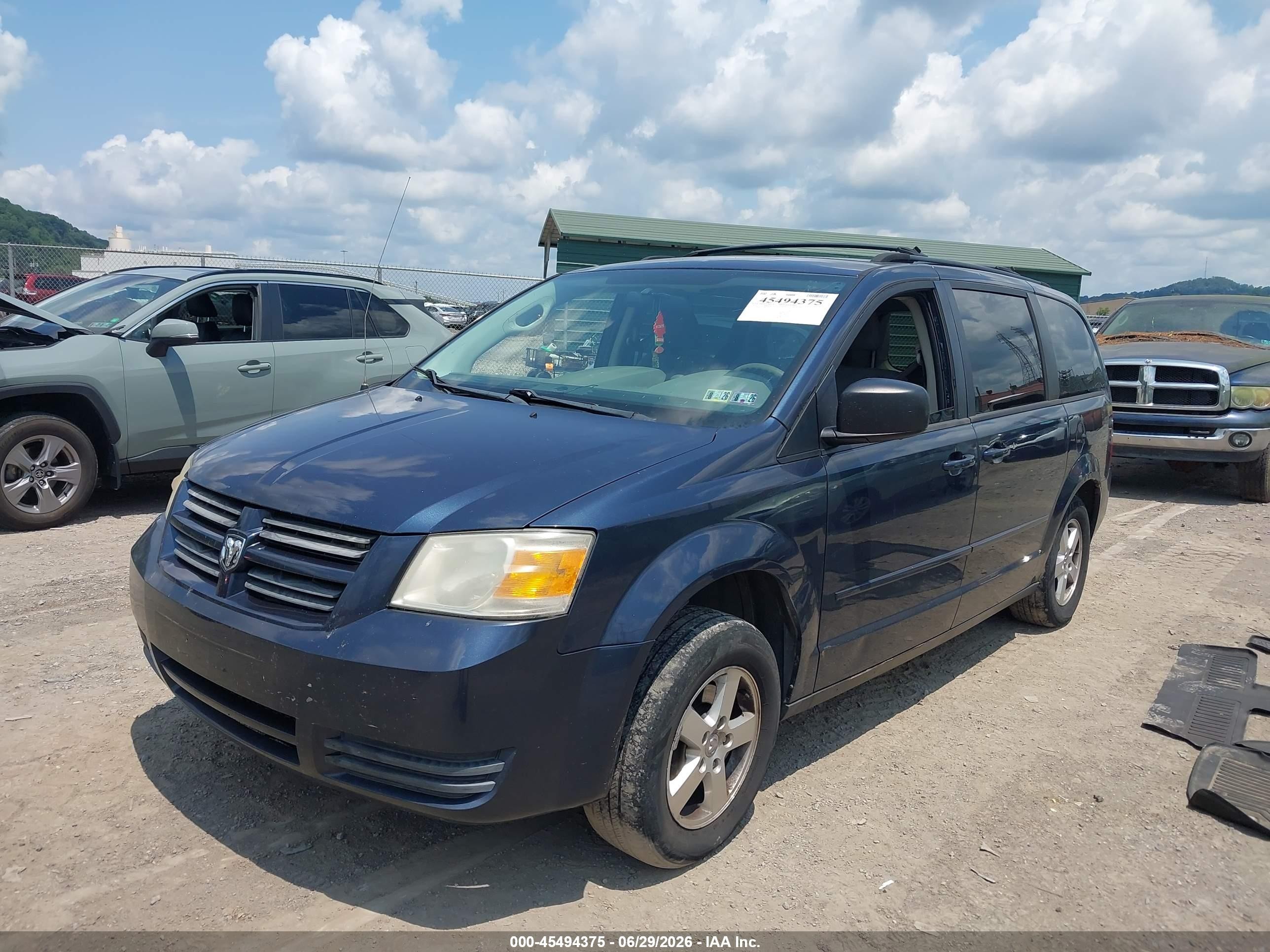 2009 Dodge Grand Caravan Se Blue vin: 2D8HN44E49R576597