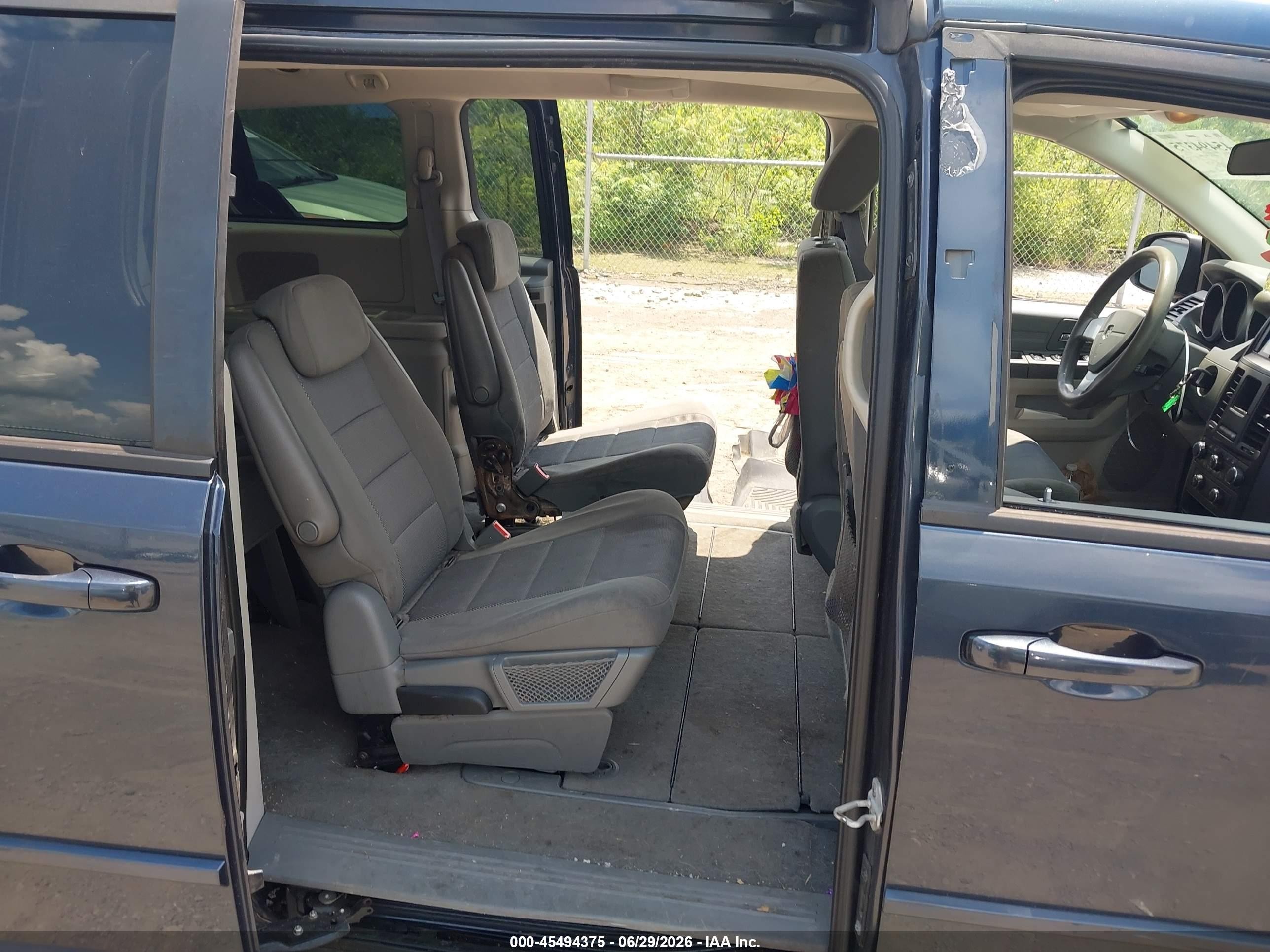 2009 Dodge Grand Caravan Se Blue vin: 2D8HN44E49R576597