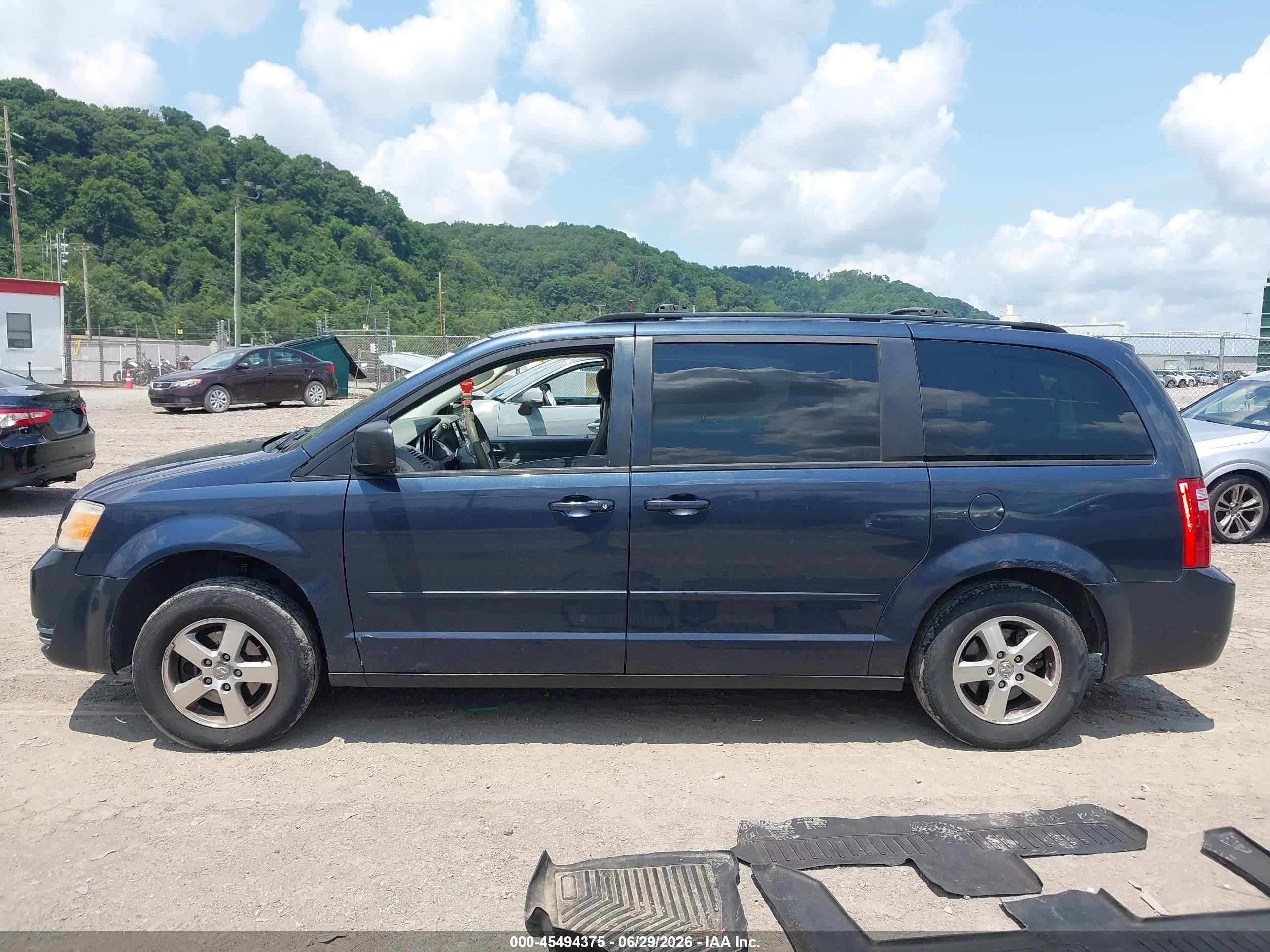 2009 Dodge Grand Caravan Se Blue vin: 2D8HN44E49R576597