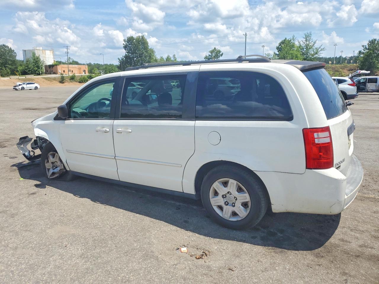 2009 Dodge Grand Caravan White vin: 2D8HN44E59R622051