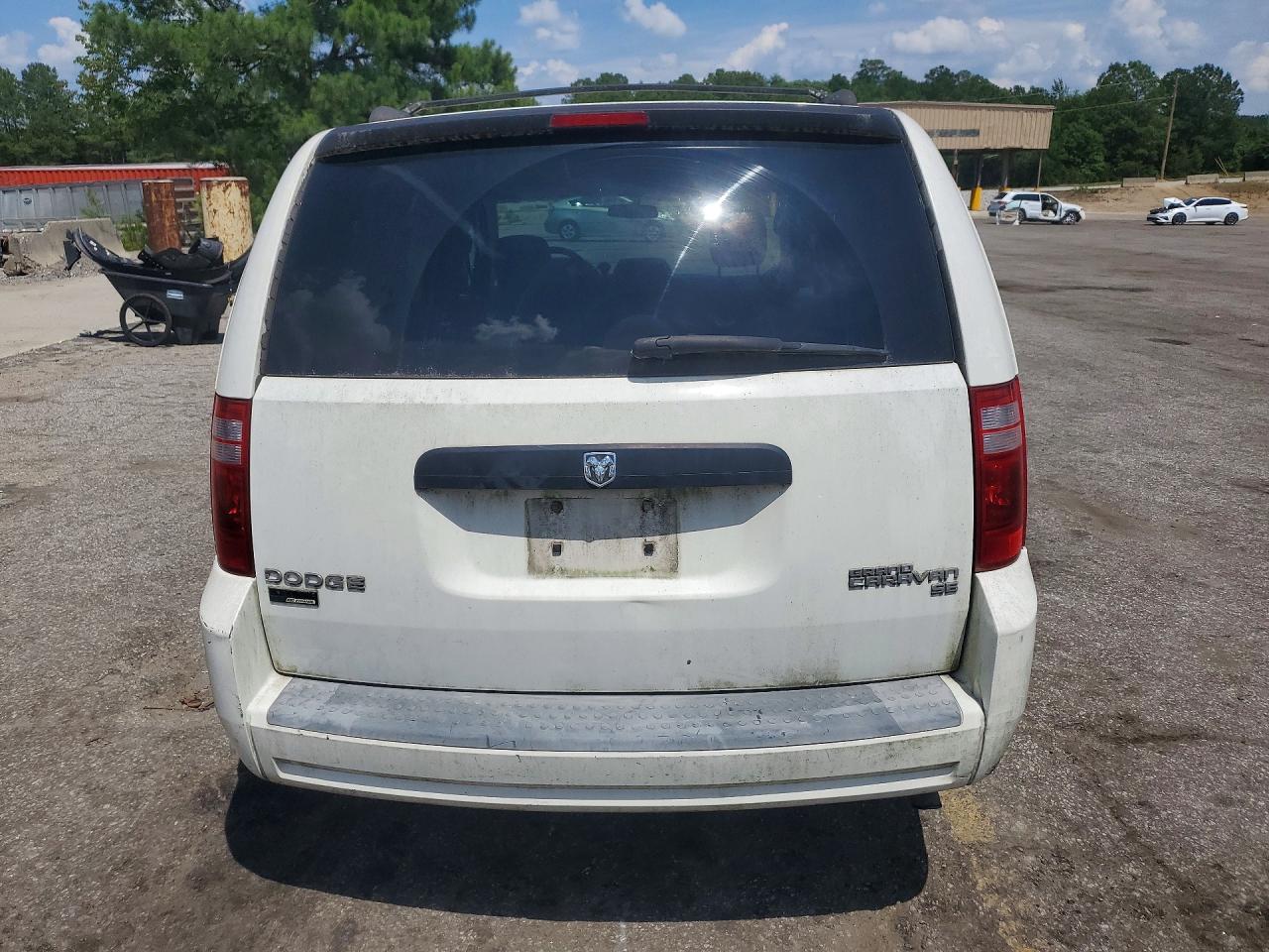 2009 Dodge Grand Caravan White vin: 2D8HN44E59R622051