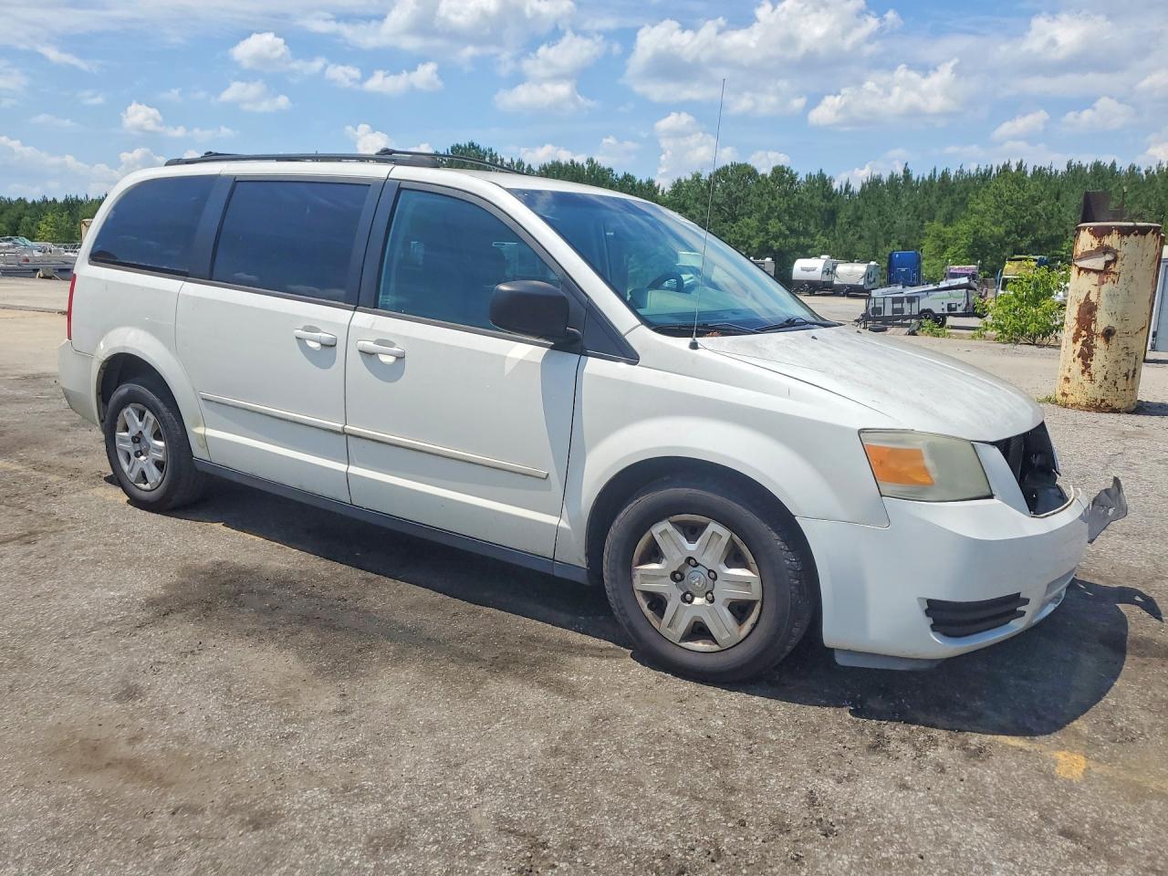 2009 Dodge Grand Caravan White vin: 2D8HN44E59R622051