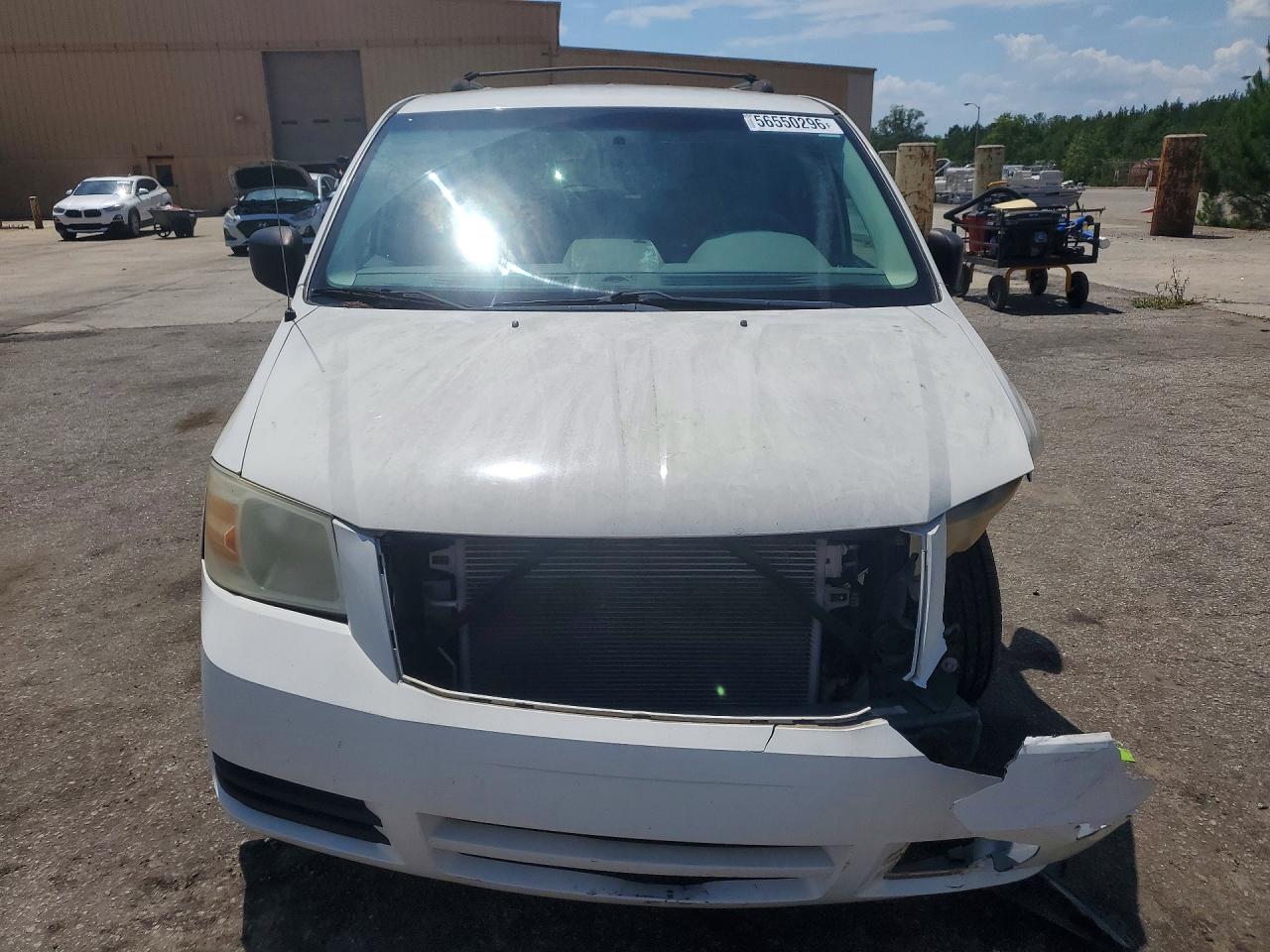 2009 Dodge Grand Caravan White vin: 2D8HN44E59R622051