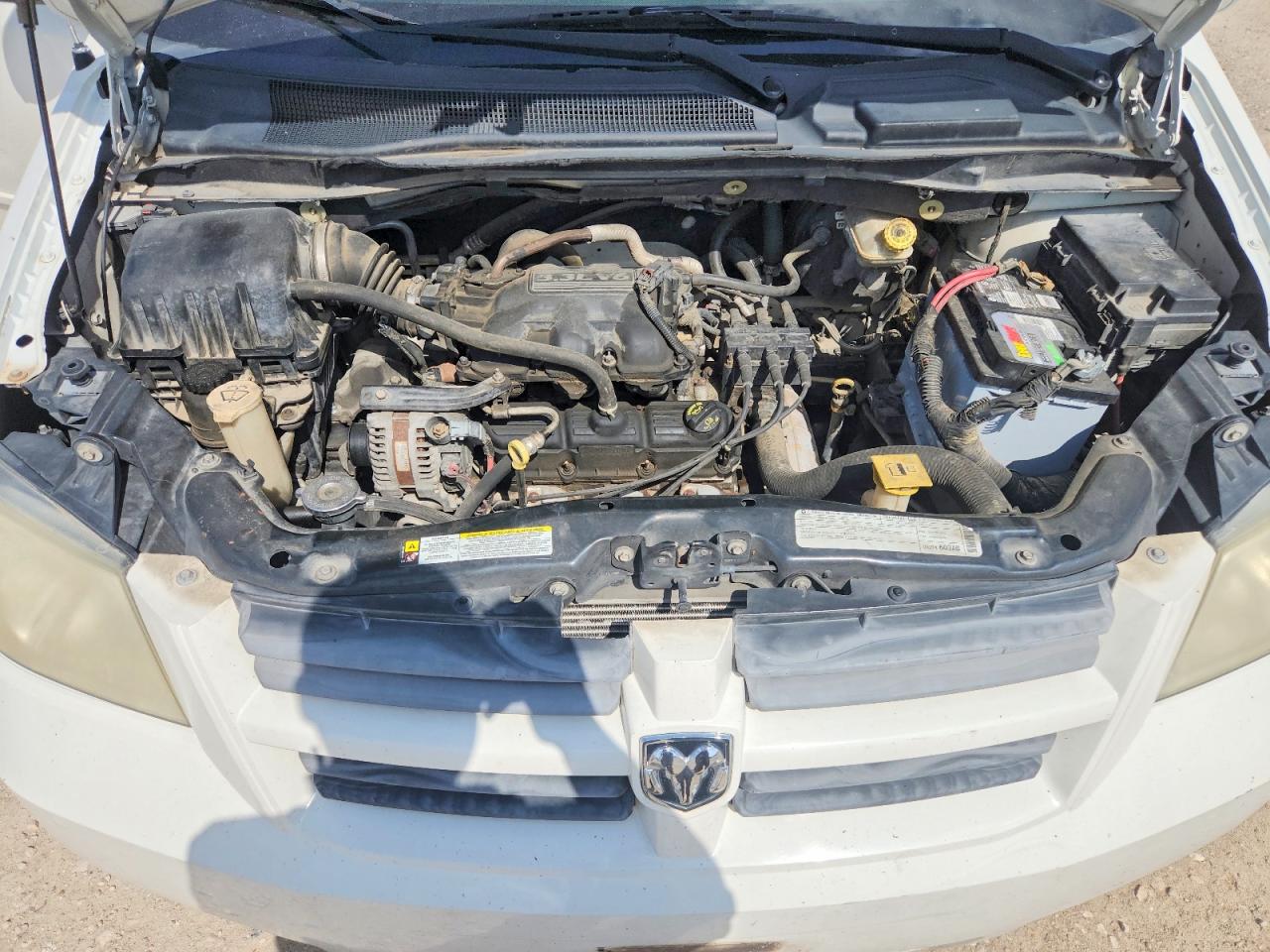 2009 Dodge Grand Caravan Se White vin: 2D8HN44E59R658838
