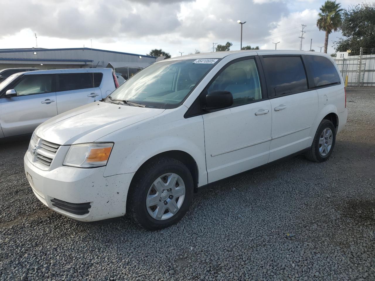 2009 Dodge Grand Caravan Se White vin: 2D8HN44E59R686722
