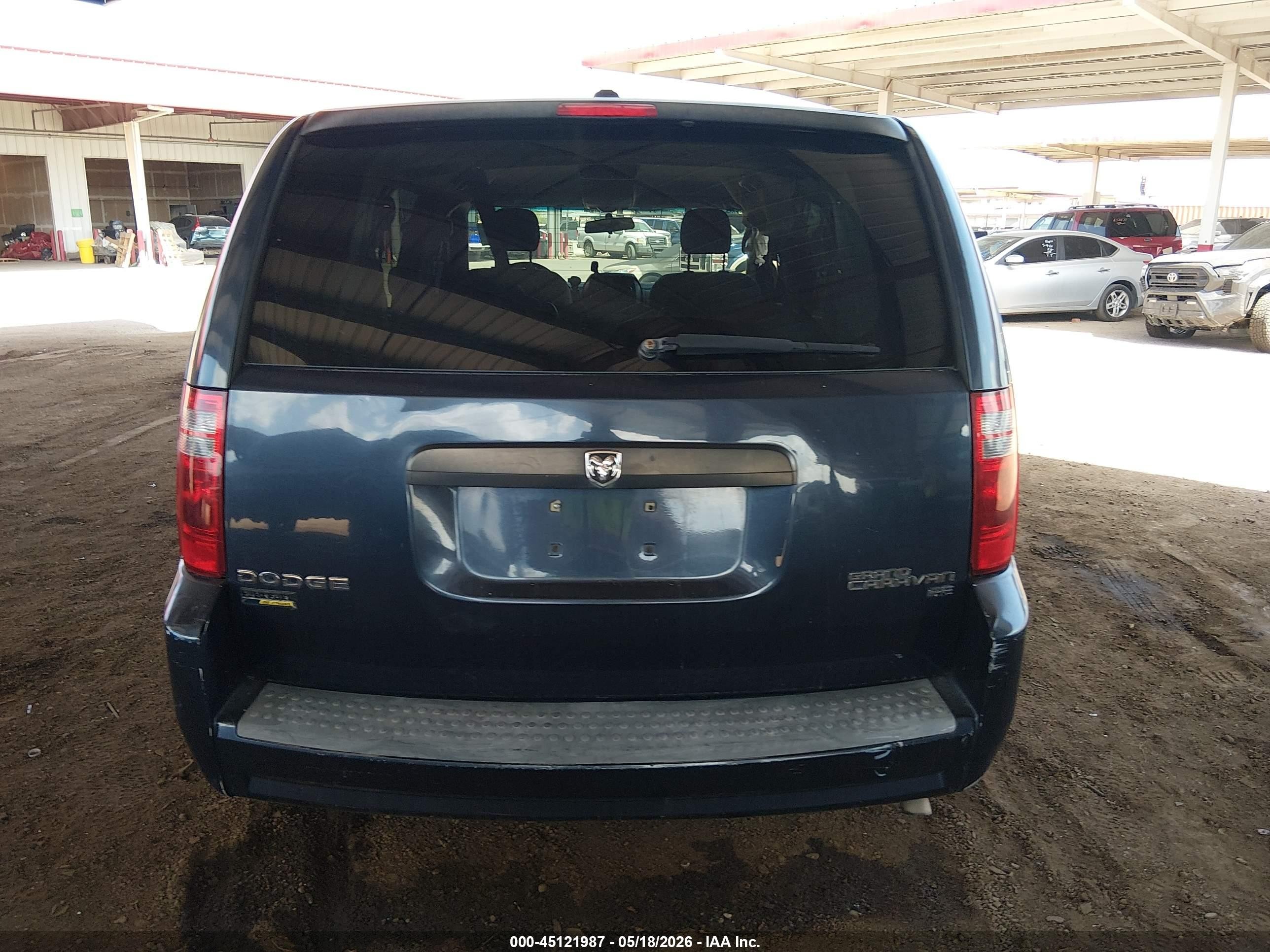 2009 Dodge Grand Caravan Se Blue vin: 2D8HN44E69R538496