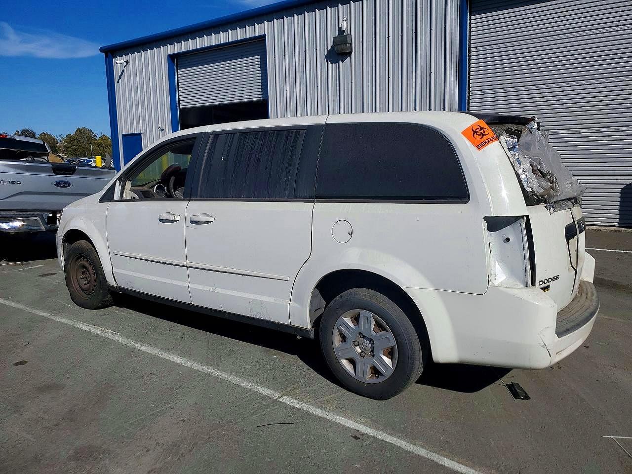 2009 Dodge Grand Caravan Se White vin: 2D8HN44E79R687483