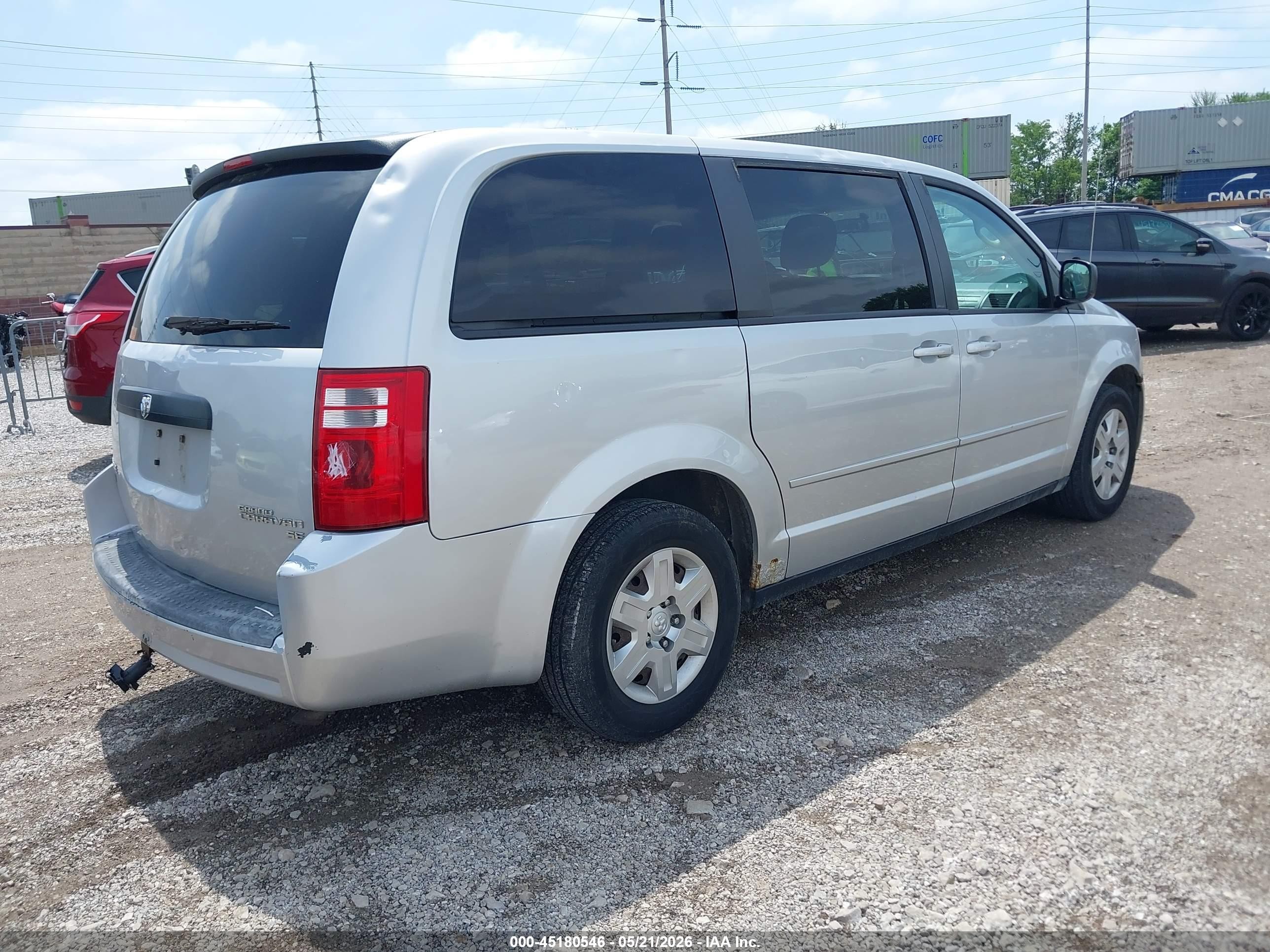 2009 Dodge Grand Caravan Se Silver vin: 2D8HN44E89R620617
