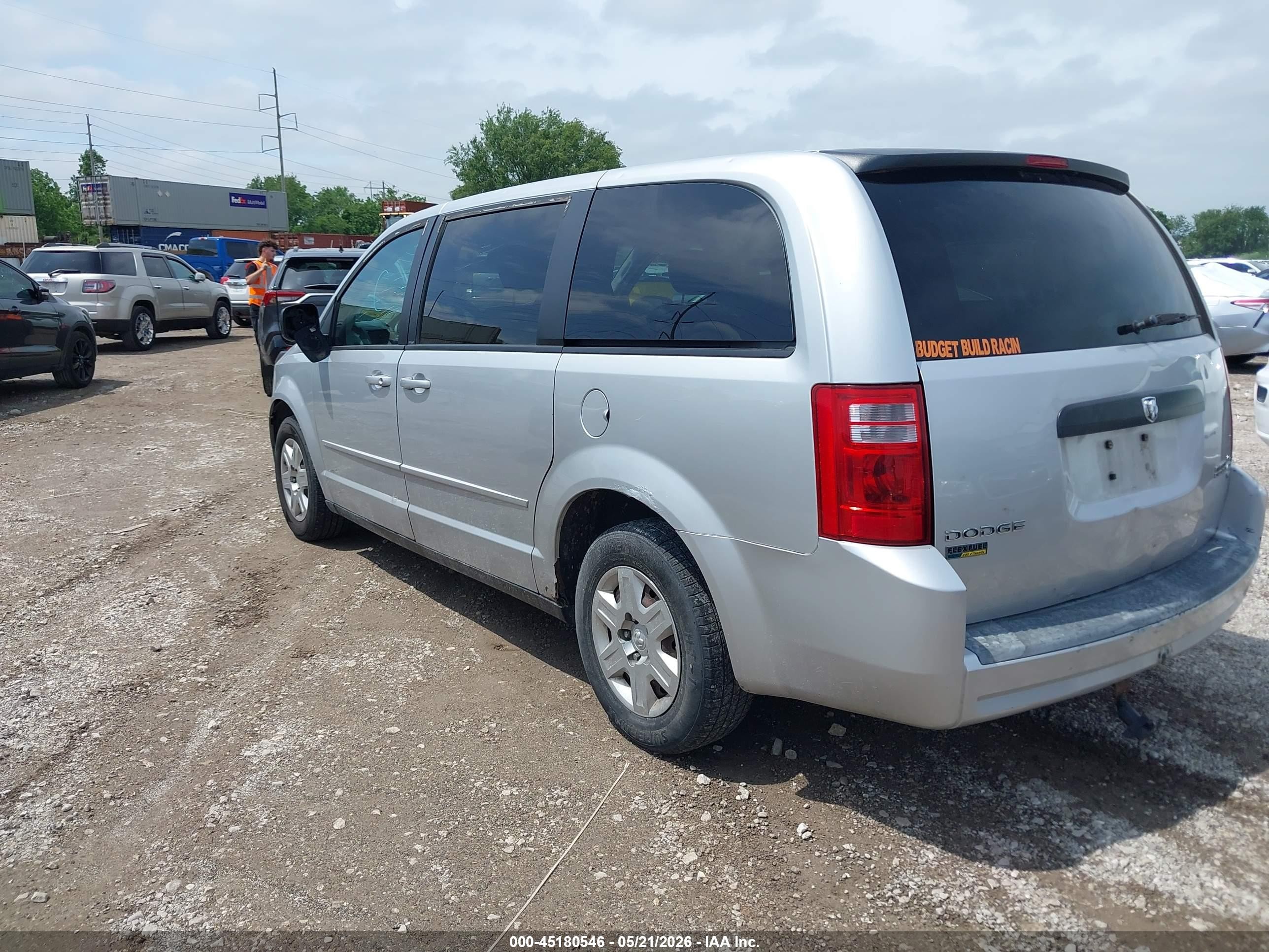 2009 Dodge Grand Caravan Se Silver vin: 2D8HN44E89R620617