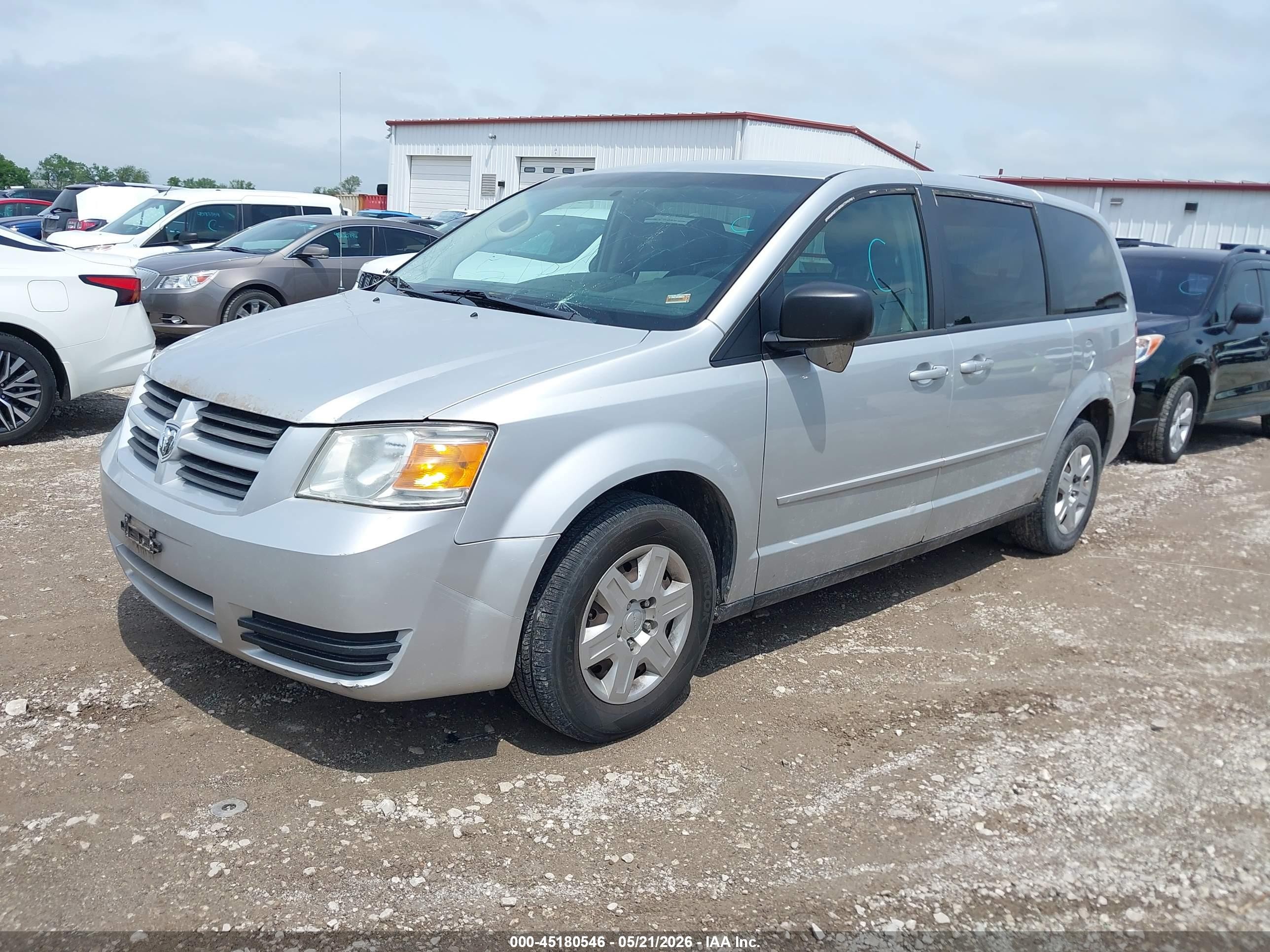 2009 Dodge Grand Caravan Se Silver vin: 2D8HN44E89R620617