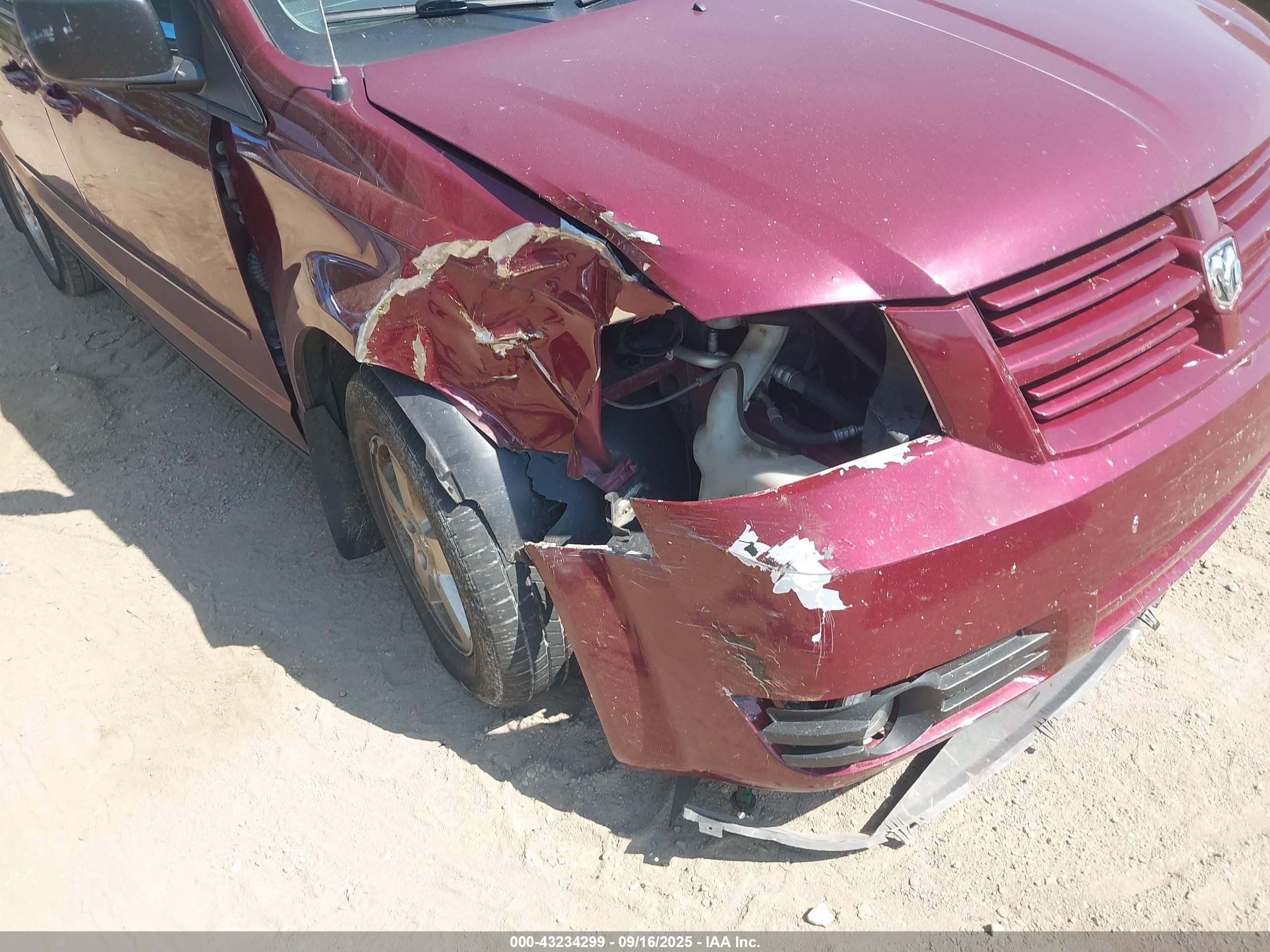 2009 Dodge Grand Caravan Se Red vin: 2D8HN44E89R630838