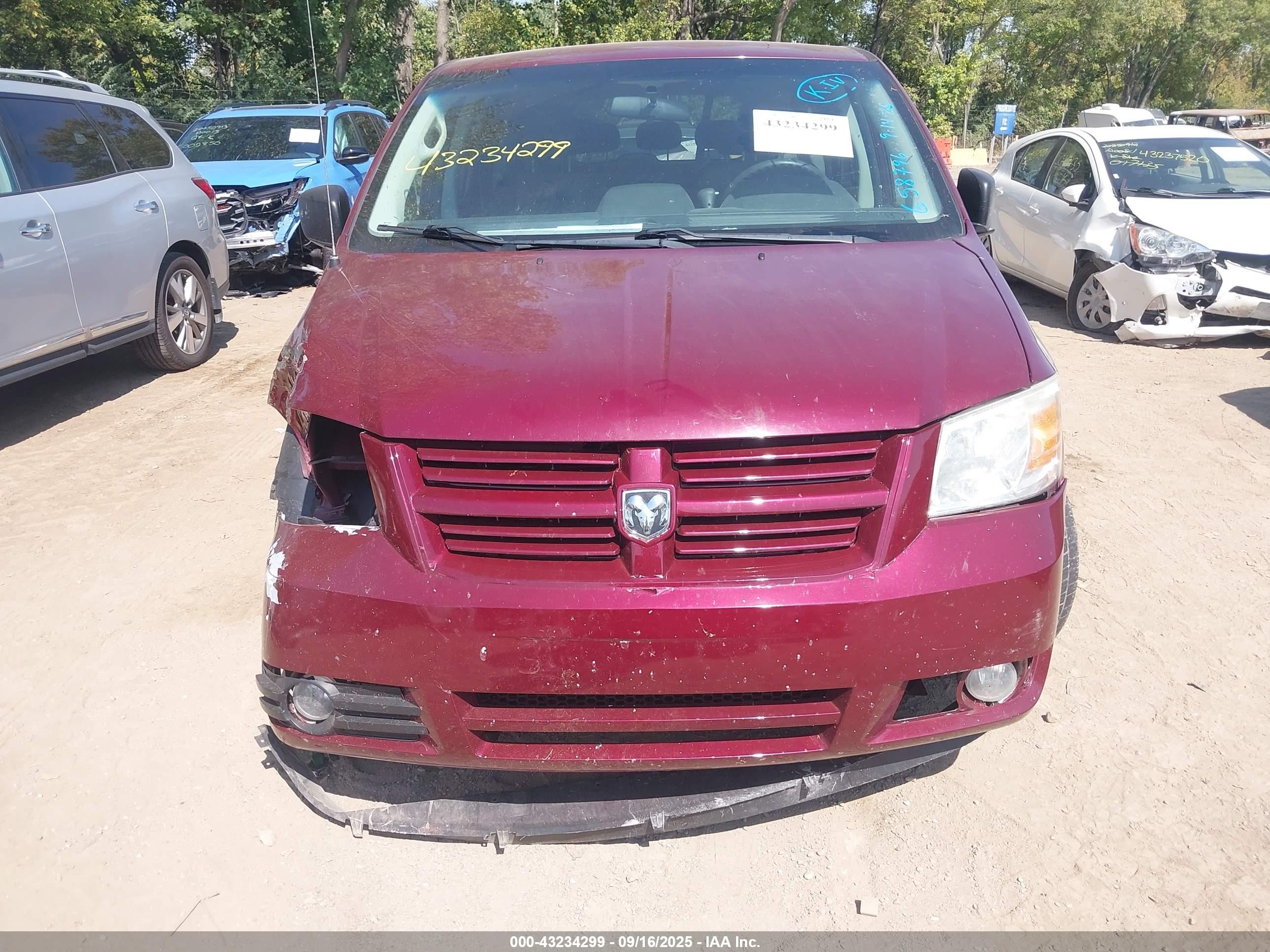 2009 Dodge Grand Caravan Se Red vin: 2D8HN44E89R630838