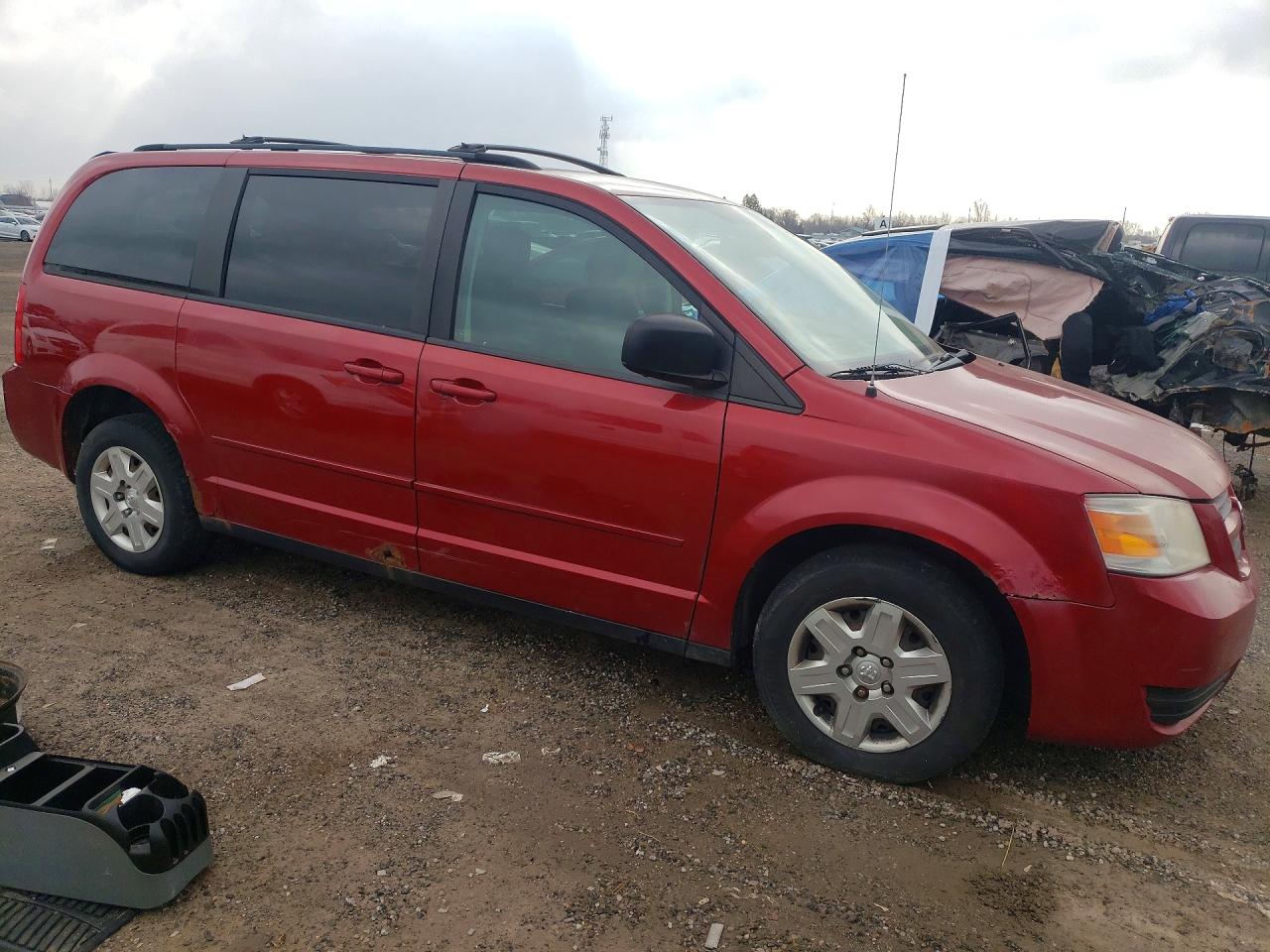 2009 Dodge Grand Caravan Se Red vin: 2D8HN44E89R636896