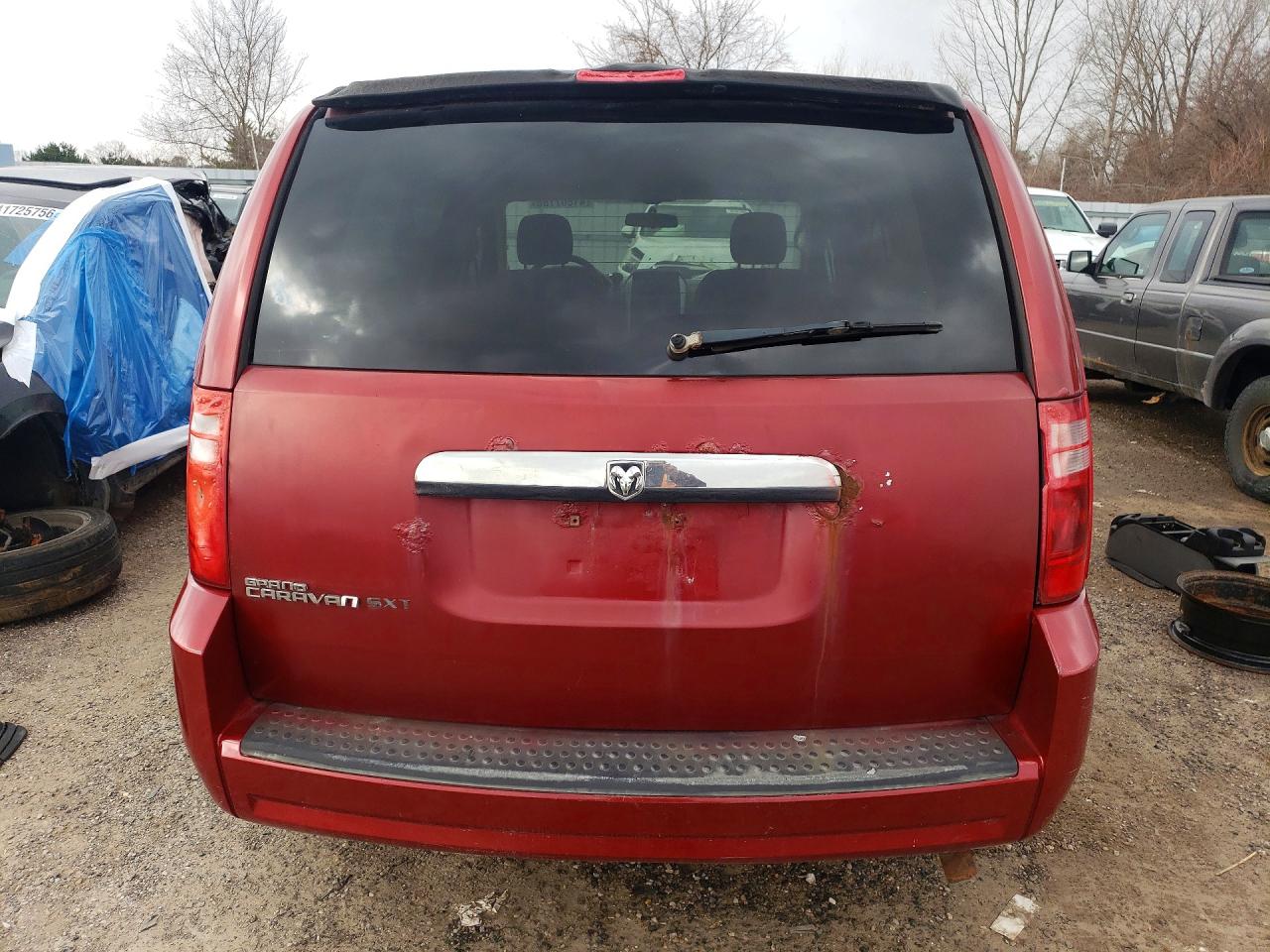 2009 Dodge Grand Caravan Se Red vin: 2D8HN44E89R636896