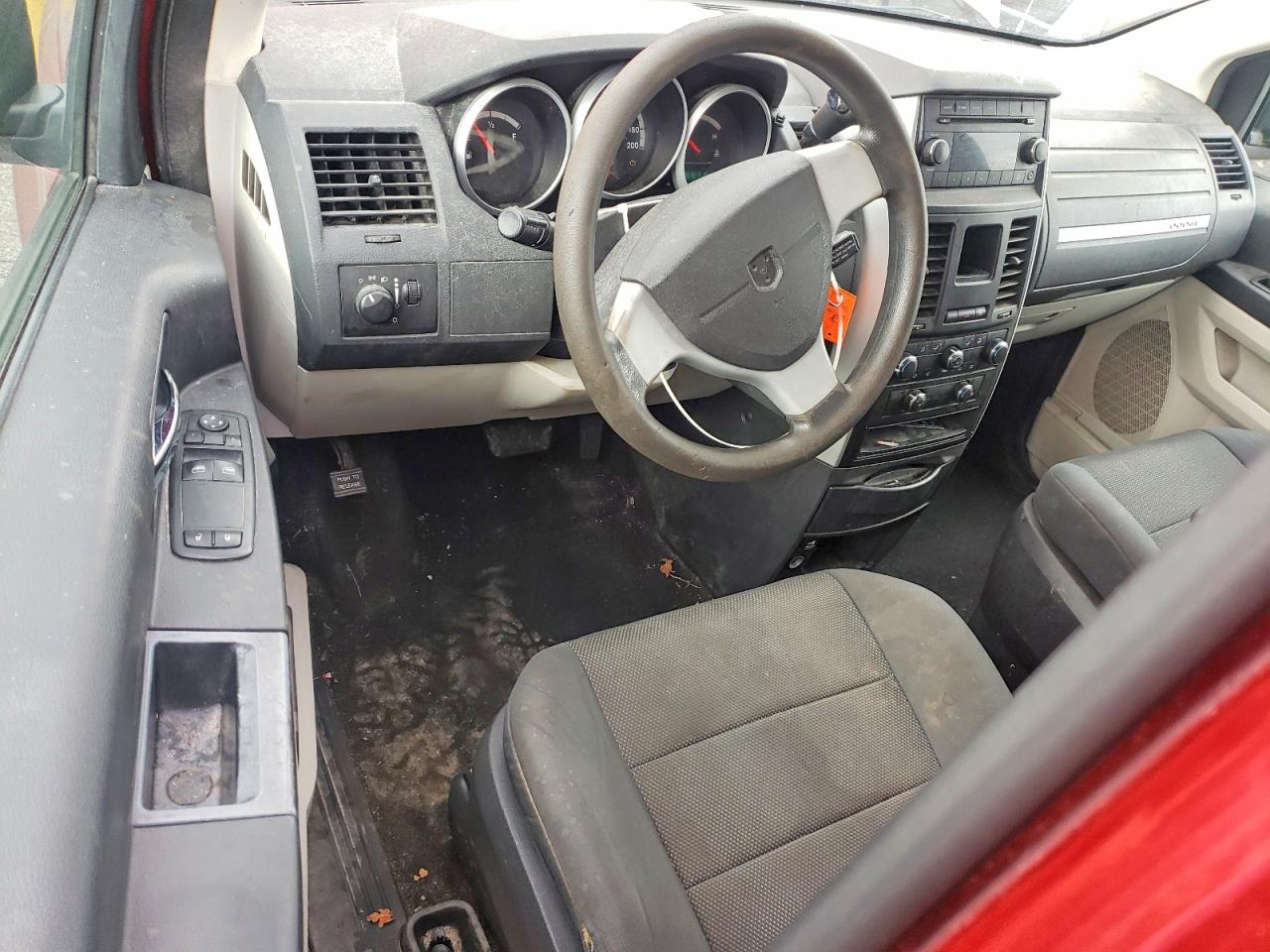 2009 Dodge Grand Caravan Se Red vin: 2D8HN44E89R636896