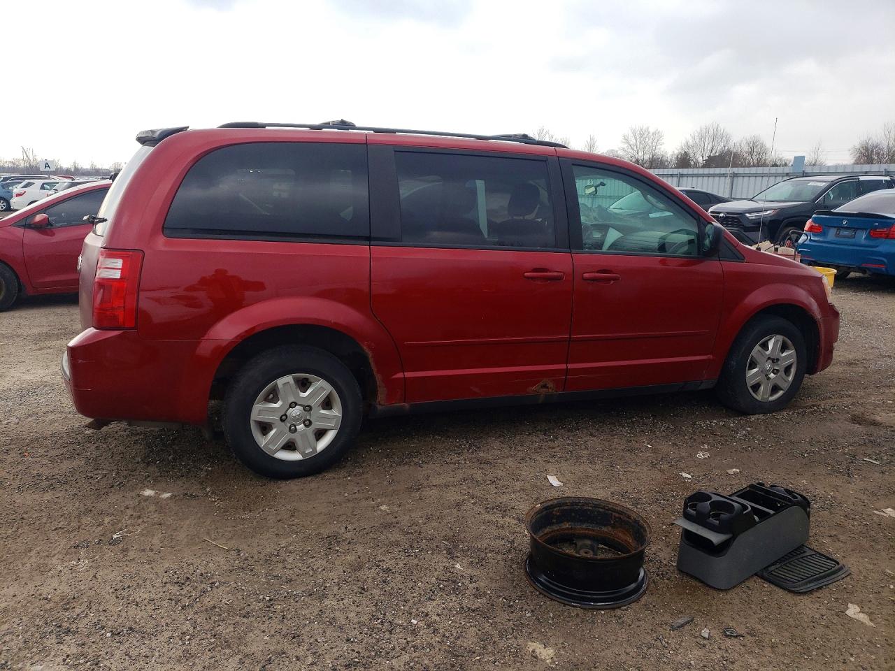 2009 Dodge Grand Caravan Se Red vin: 2D8HN44E89R636896
