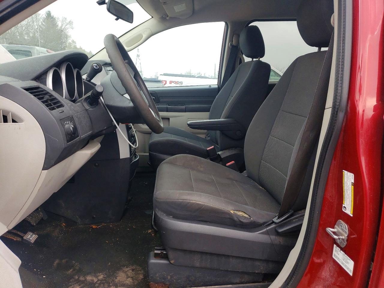 2009 Dodge Grand Caravan Se Red vin: 2D8HN44E89R636896
