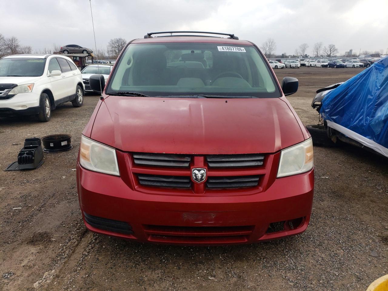 2009 Dodge Grand Caravan Se Red vin: 2D8HN44E89R636896