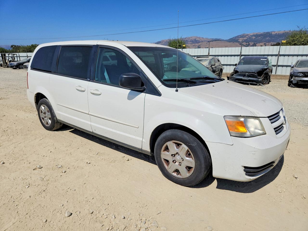 2009 Dodge Grand Caravan Se White vin: 2D8HN44E89R666433
