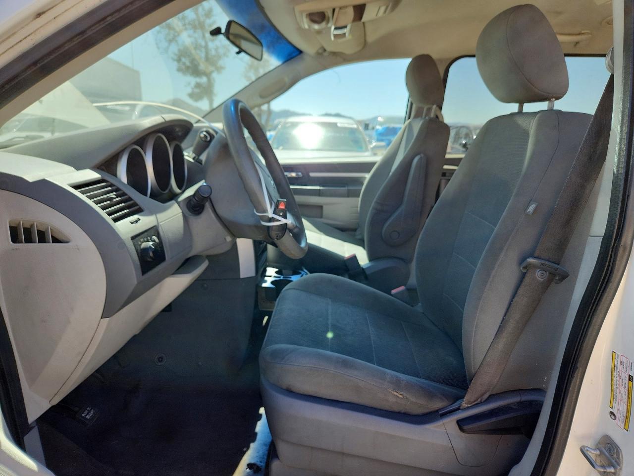 2009 Dodge Grand Caravan Se White vin: 2D8HN44E89R666433