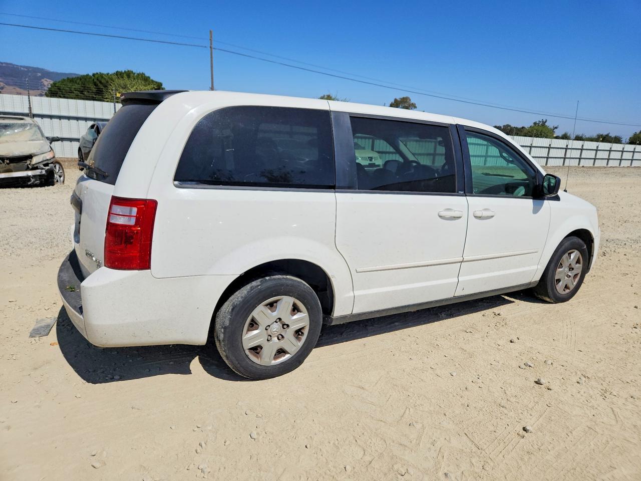 2009 Dodge Grand Caravan Se White vin: 2D8HN44E89R666433