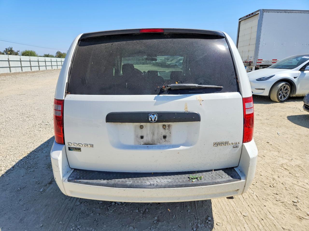 2009 Dodge Grand Caravan Se White vin: 2D8HN44E89R666433