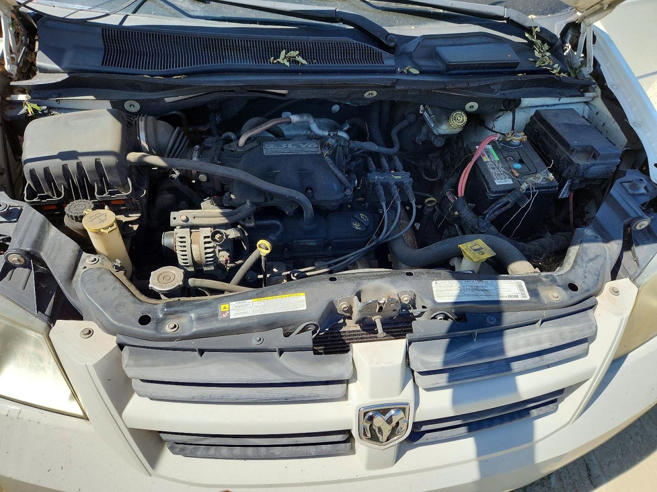 2009 Dodge Grand Caravan Se White vin: 2D8HN44E89R666433