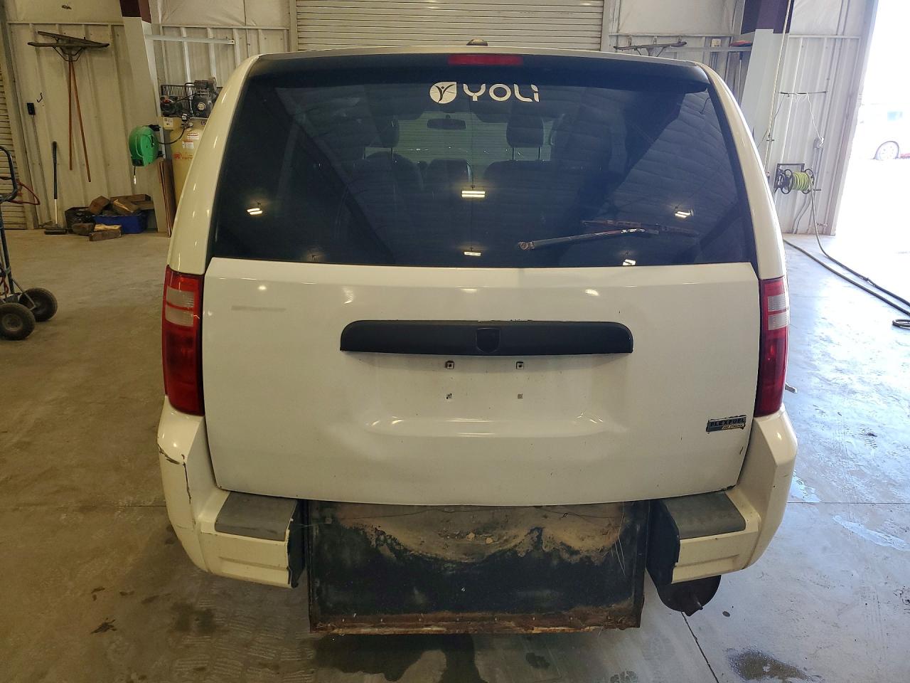 2009 Dodge Grand Caravan Se White vin: 2D8HN44E99R542025