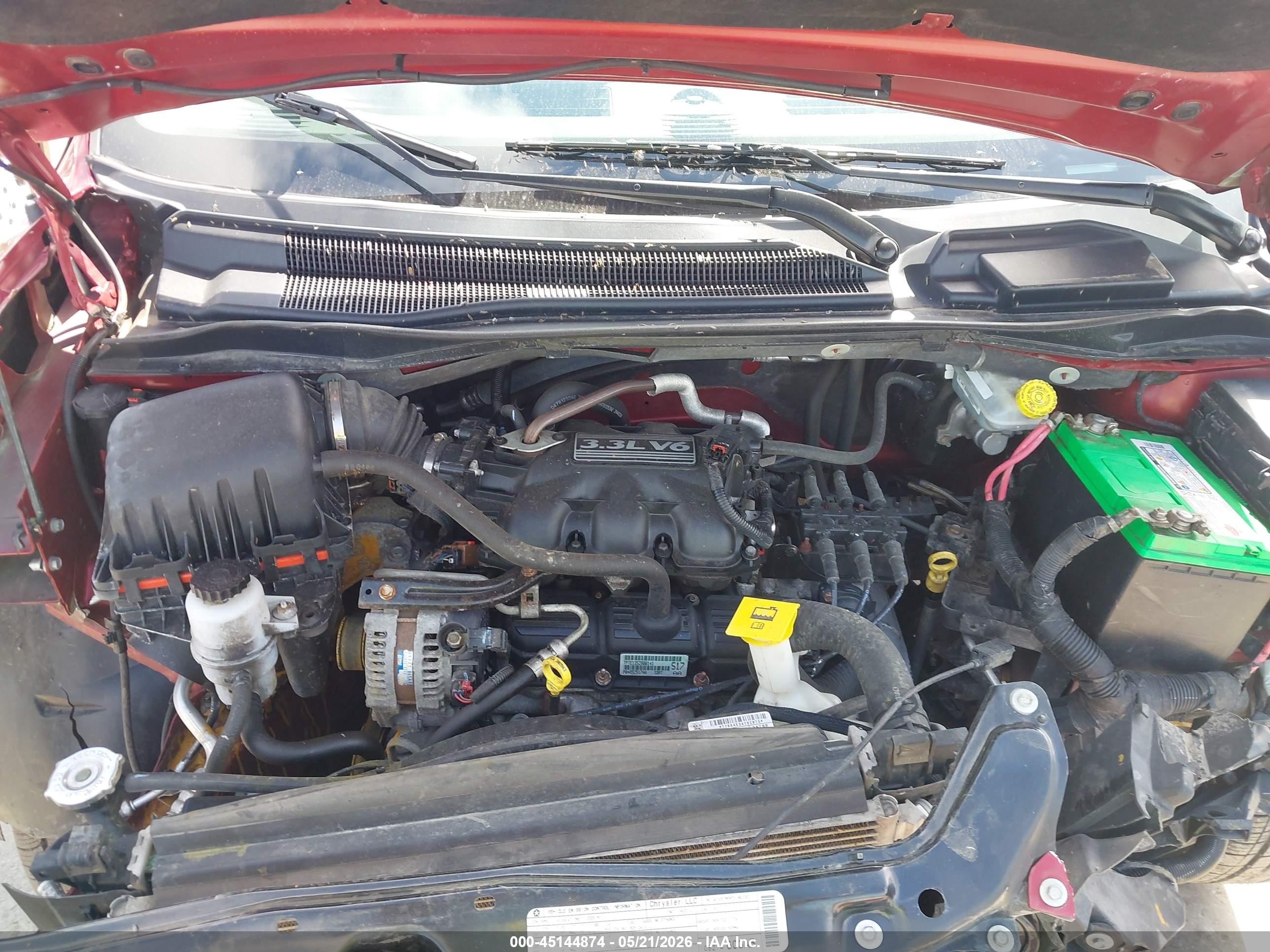 2009 Dodge Grand Caravan Se Red vin: 2D8HN44E99R616477