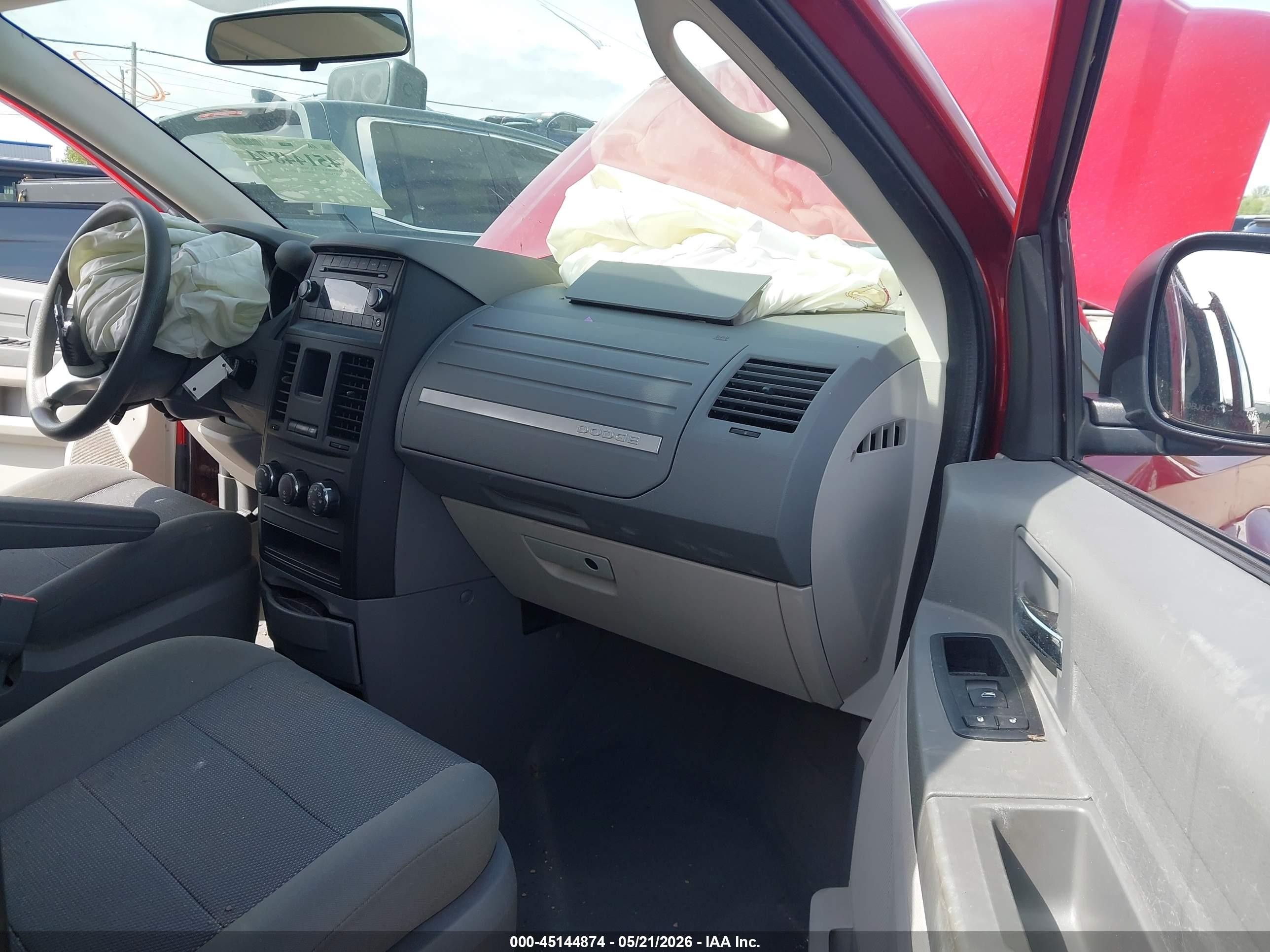 2009 Dodge Grand Caravan Se Red vin: 2D8HN44E99R616477